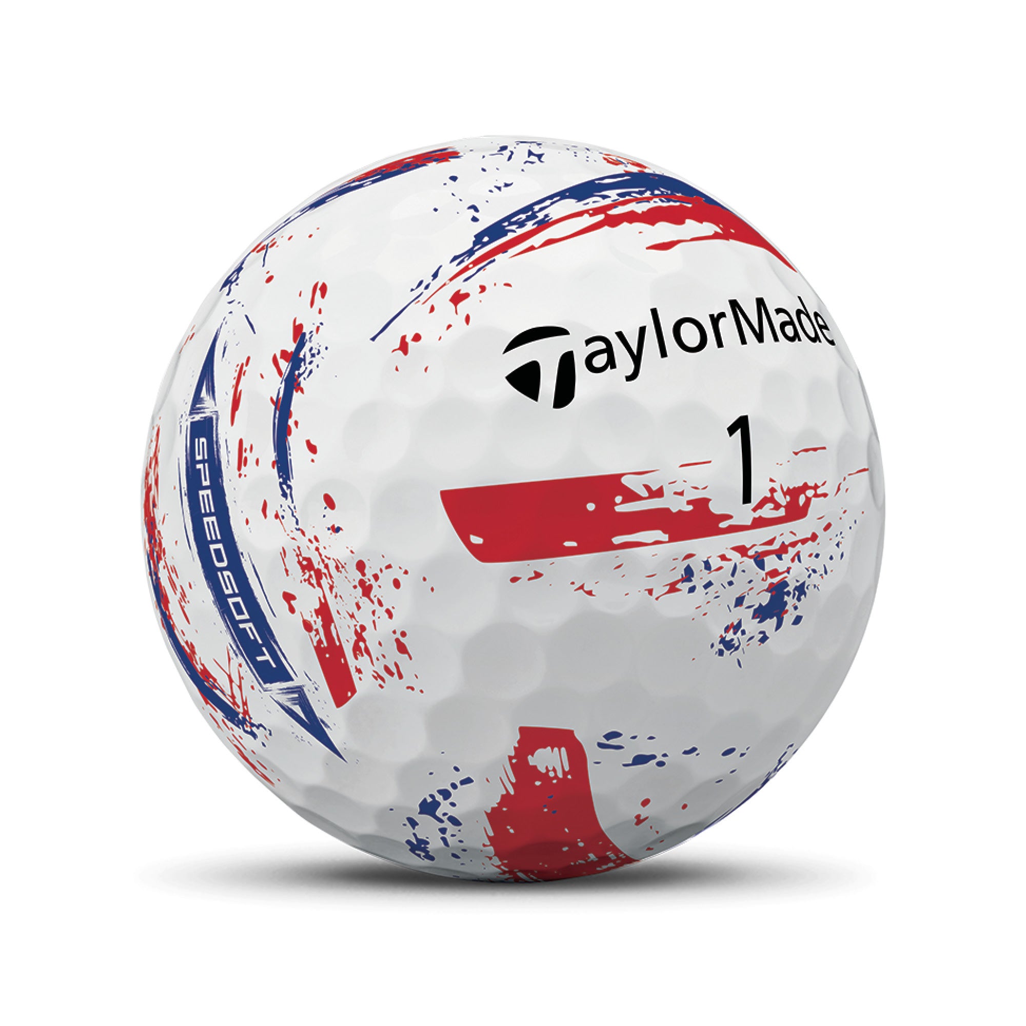 TaylorMade SpeedSoft Ink Golf Balls - Red & Blue