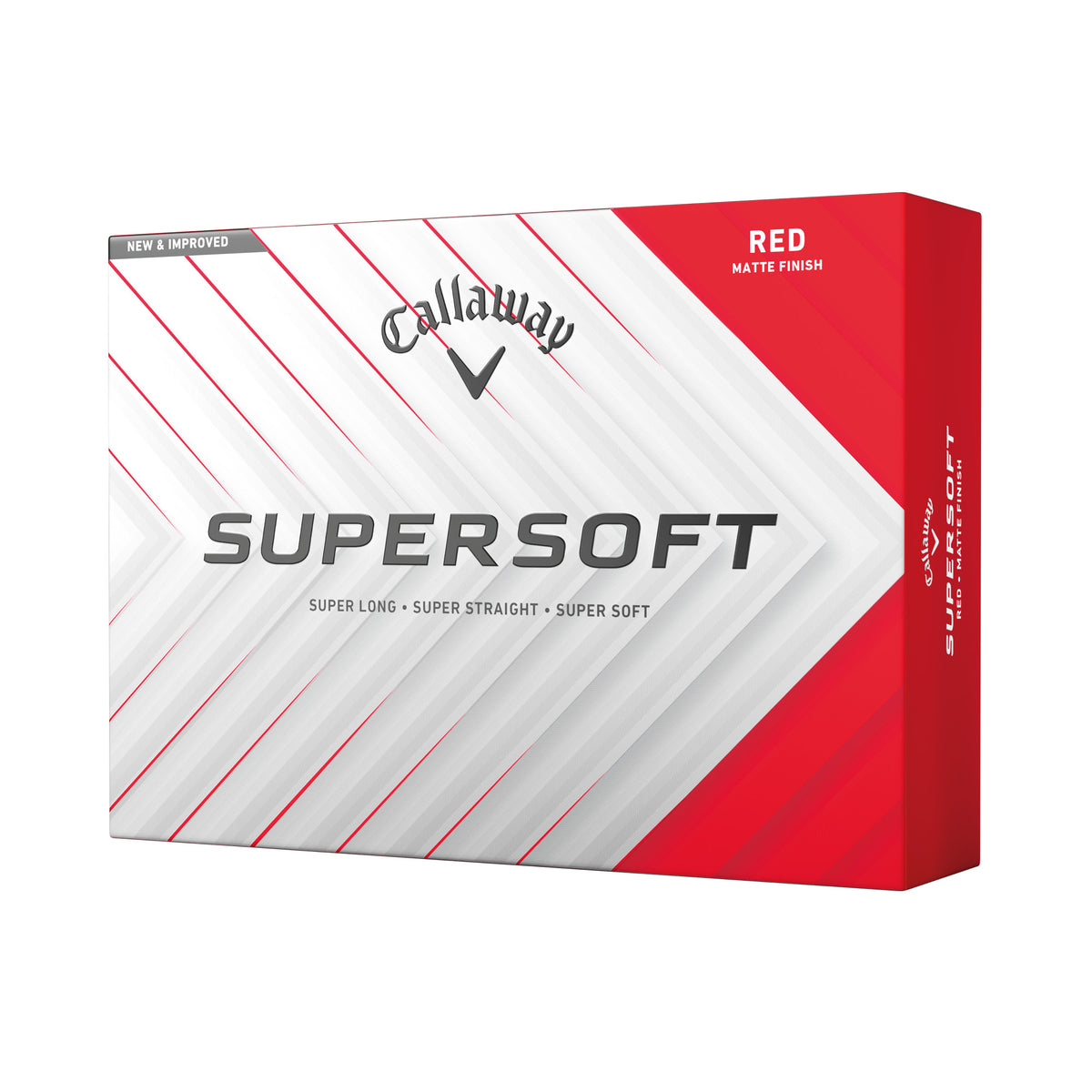 Callaway Supersoft Matte Golf Balls - Red - 12 Pack