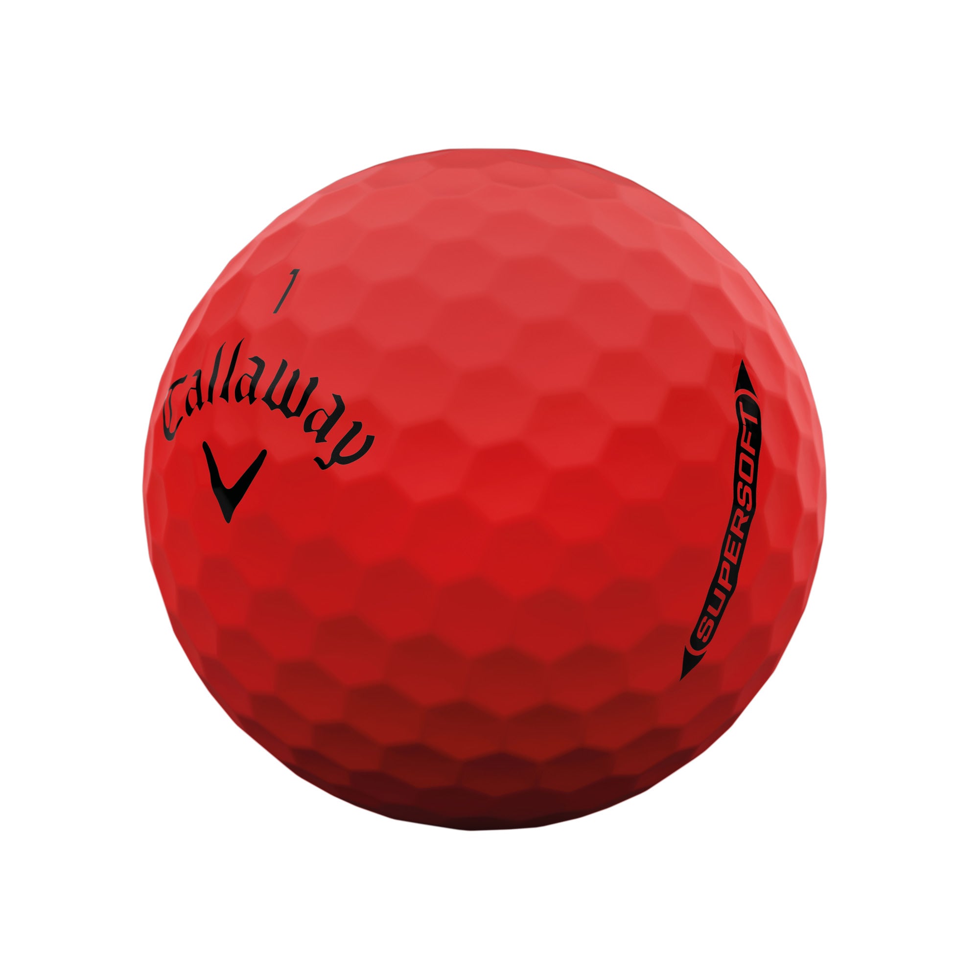 Callaway Supersoft Matte Golf Balls - Red