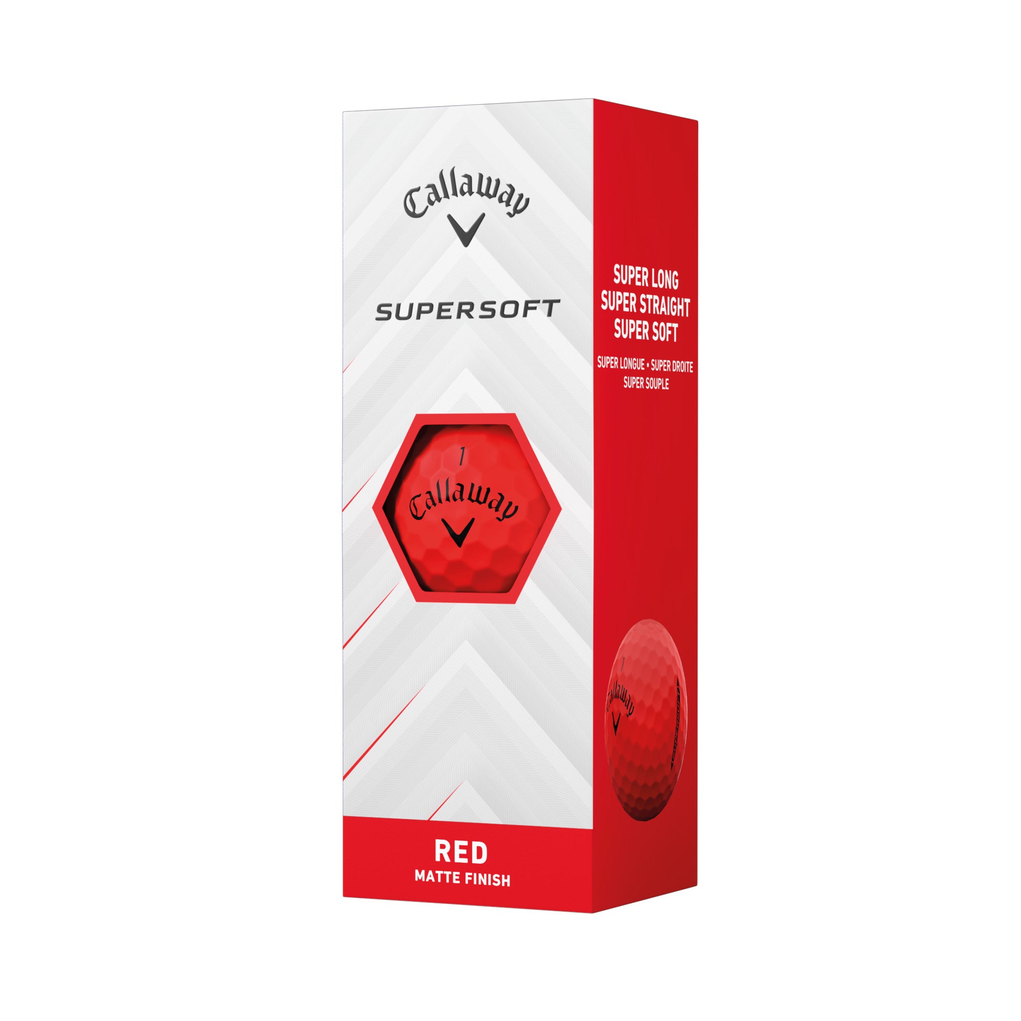 Callaway Supersoft Matte Golf Balls - Red