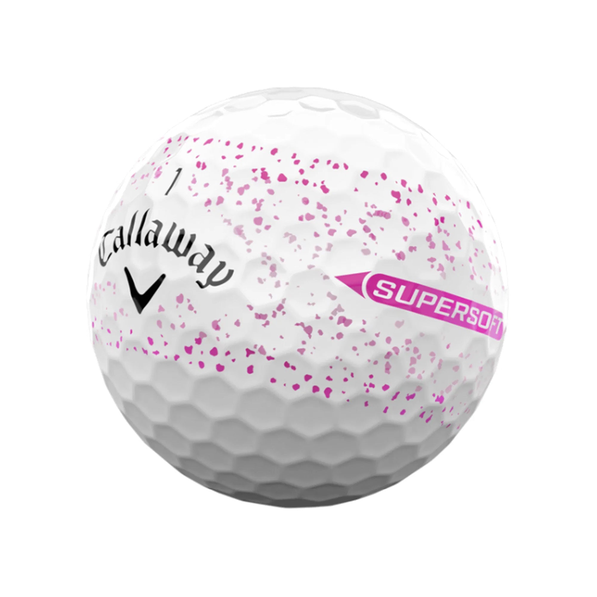 Callaway Supersoft 360º Splatter Golf Balls - Pink
