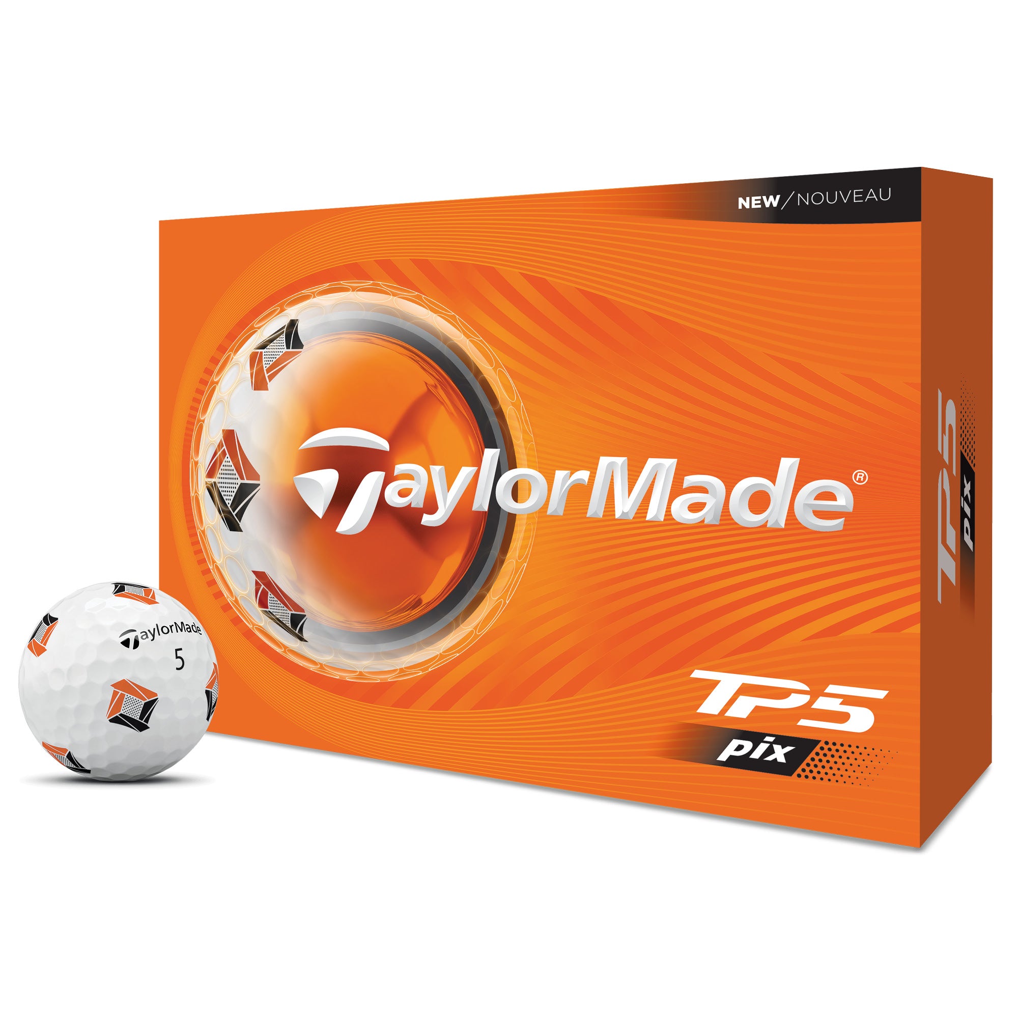 TaylorMade TP5 Pix Golf Balls - White
