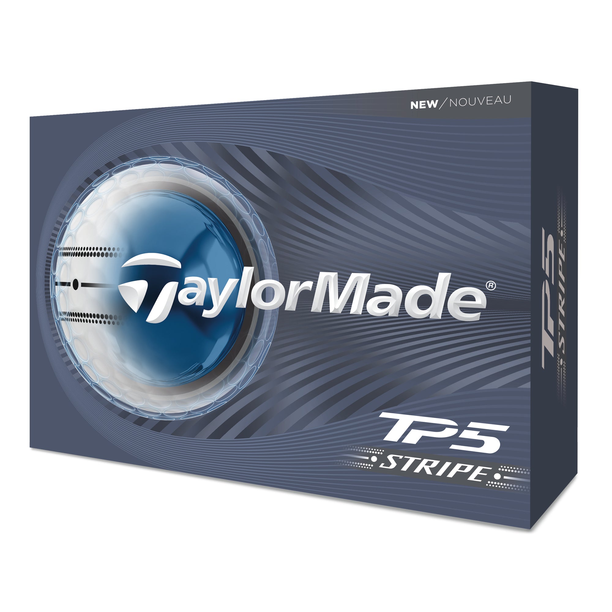 TaylorMade TP5 Stripe Golf Balls - White