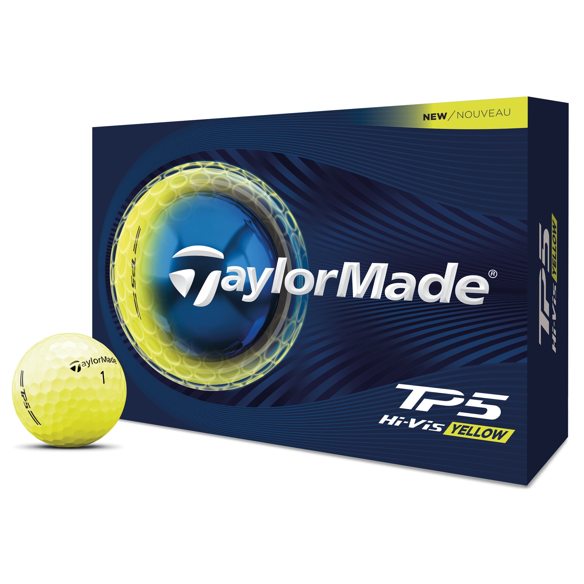 TaylorMade TP5 Golf Balls - Yellow