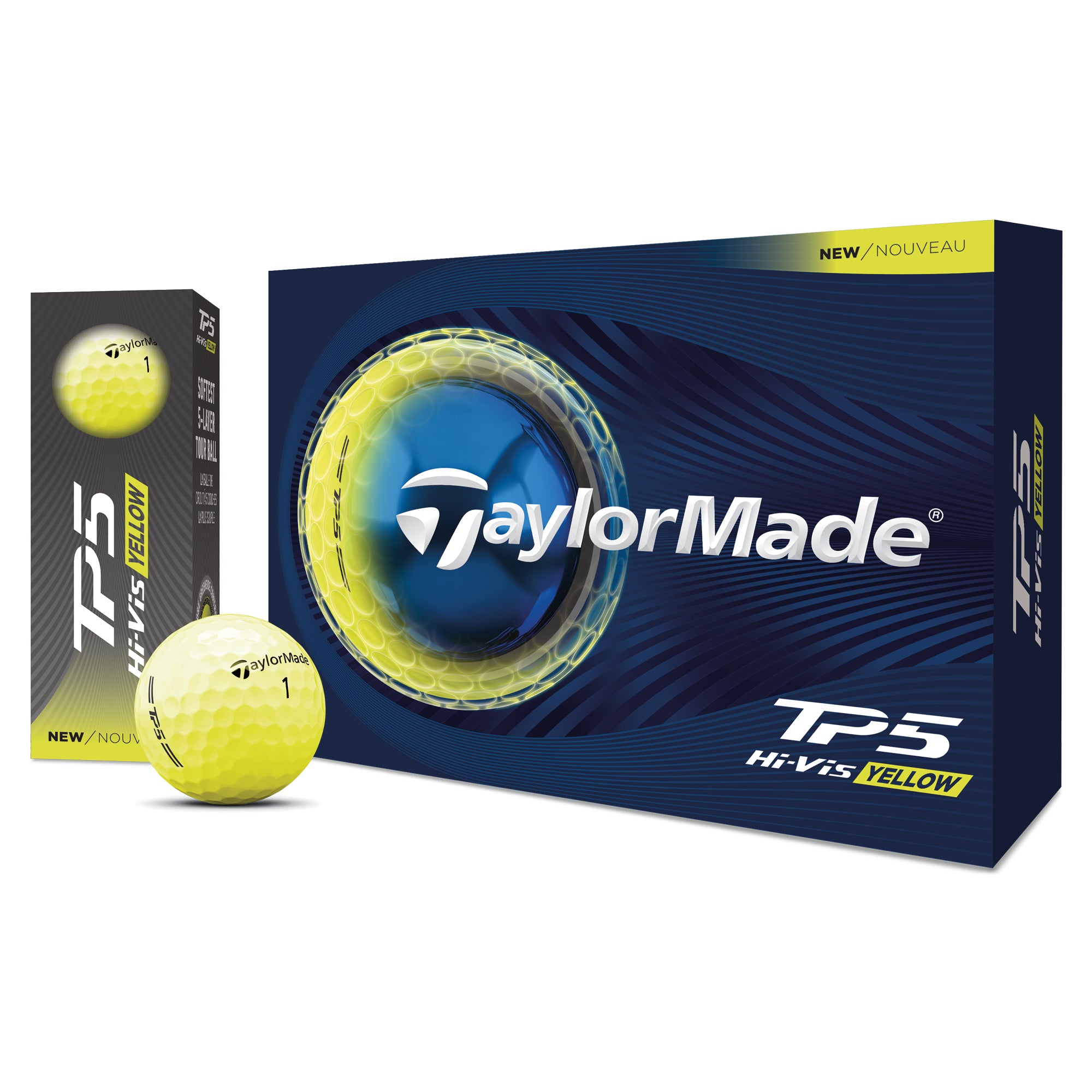 TaylorMade TP5 Golf Balls - Yellow