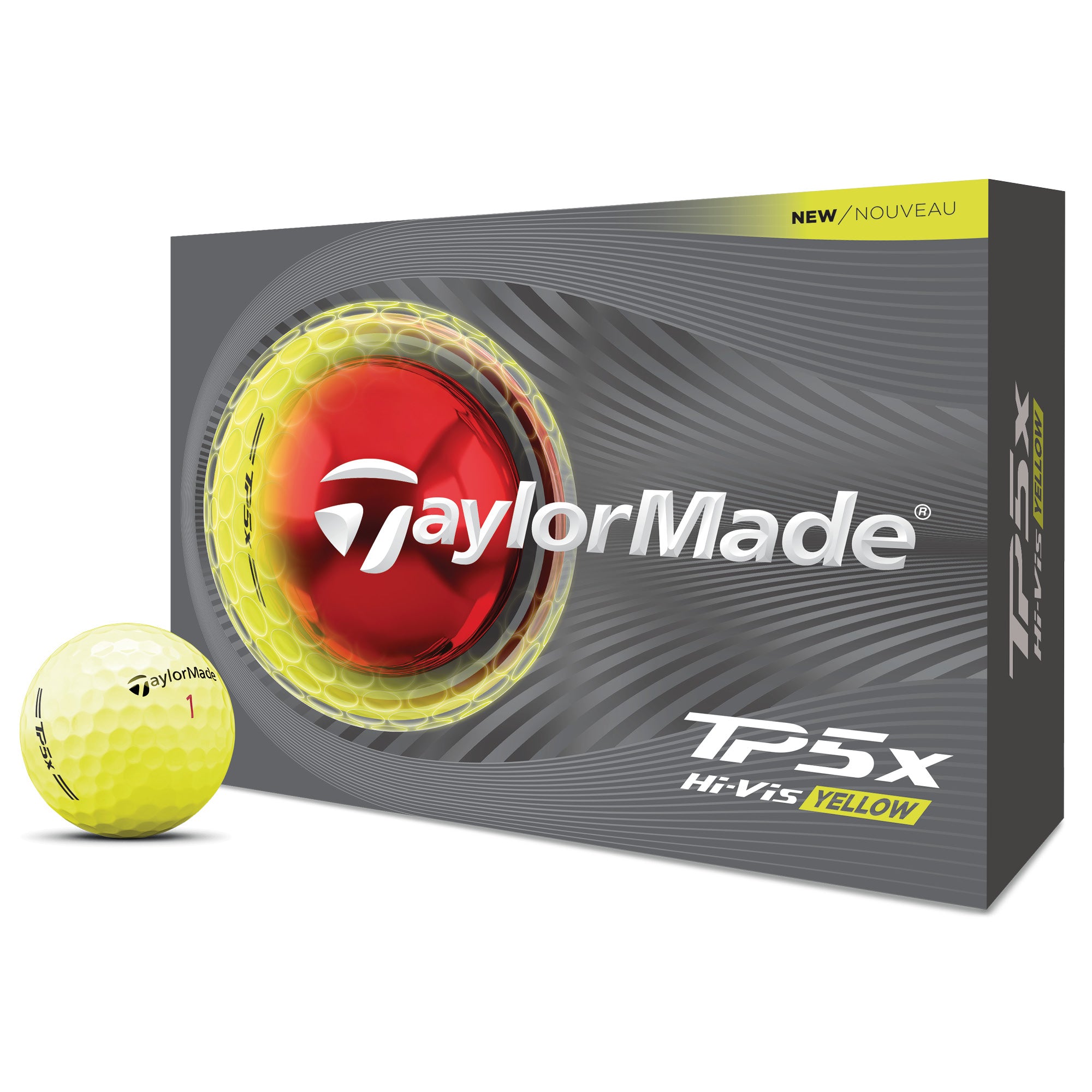 TaylorMade TP5x Golf Balls - Yellow