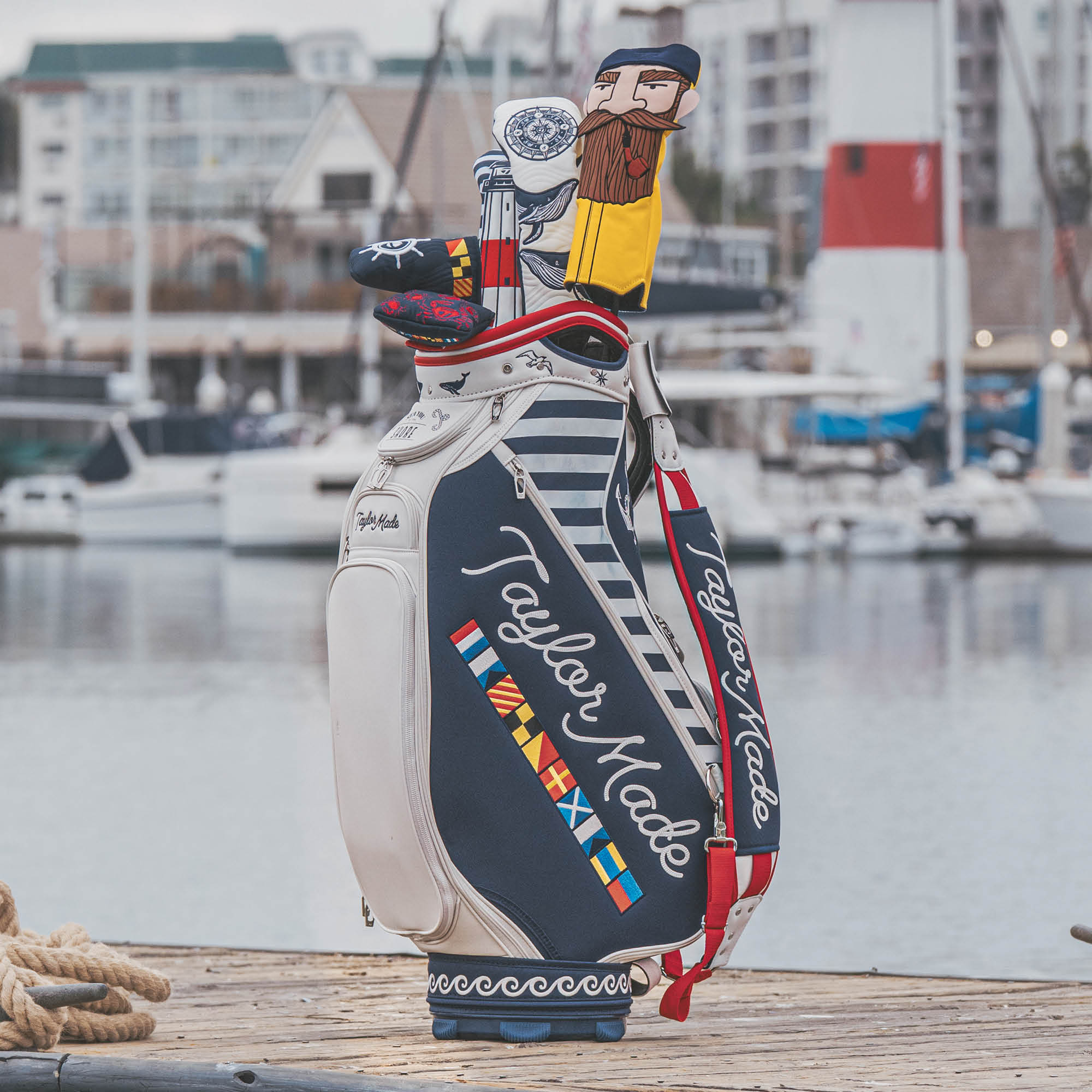 TaylorMade Limited Edition Summer Commerative Tour Staff Bag - Blue & White