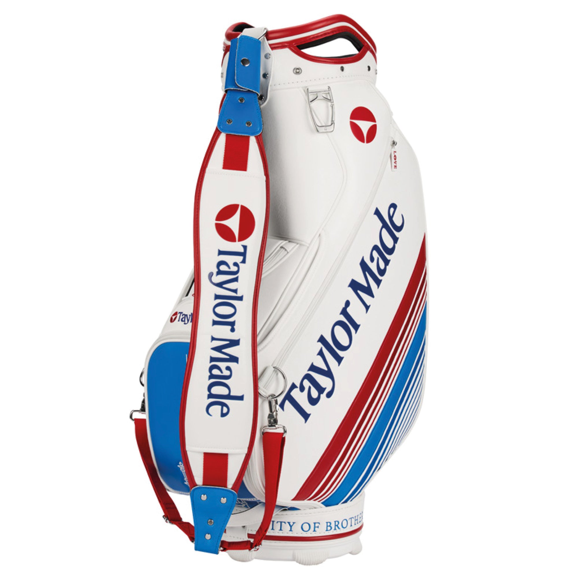 TaylorMade Limited Edition Professional Championship Tour Staff Bag - White, Blue & Red