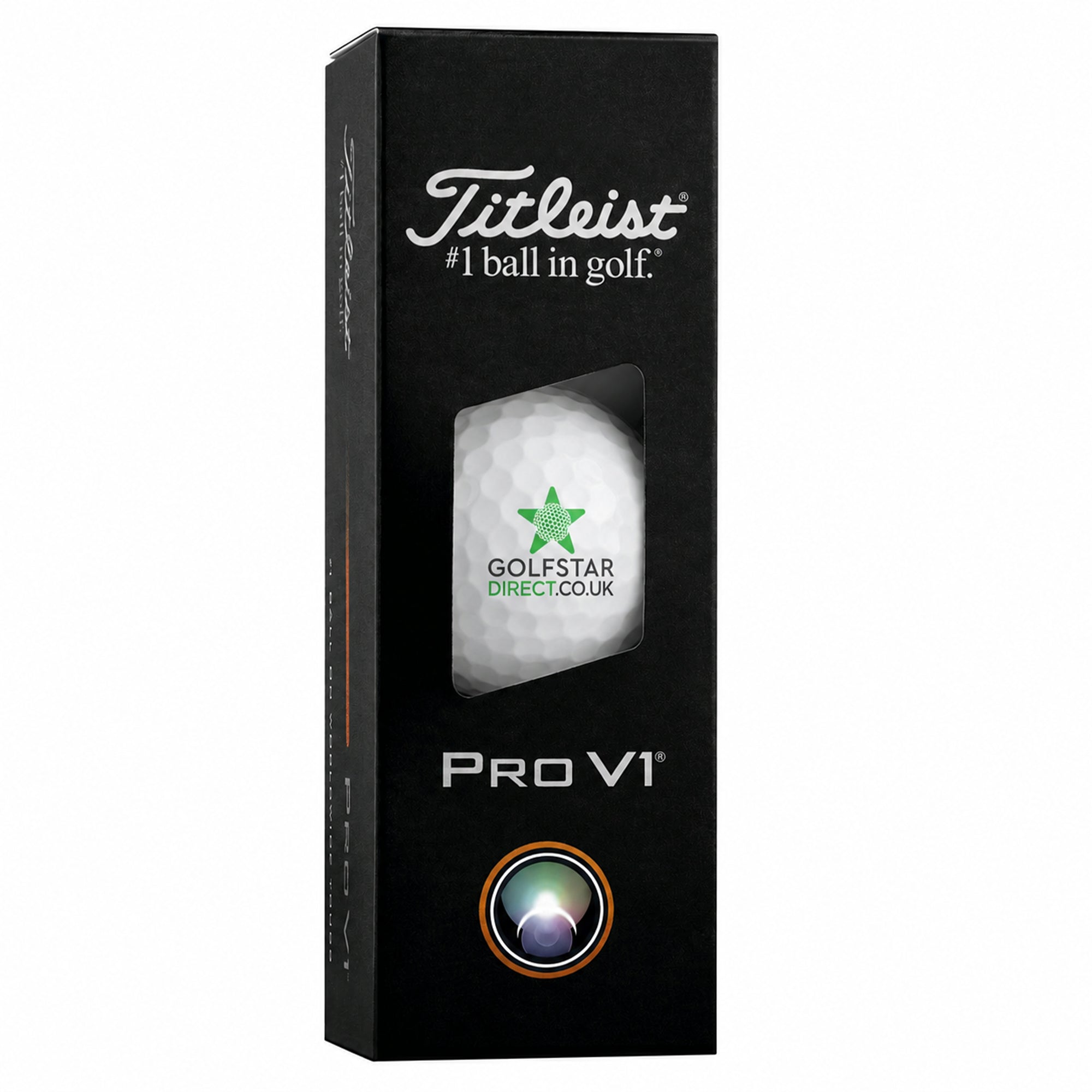 Titleist Pro V1 Golf Balls - Golfstar Logo - 3 Ball Sleeve
