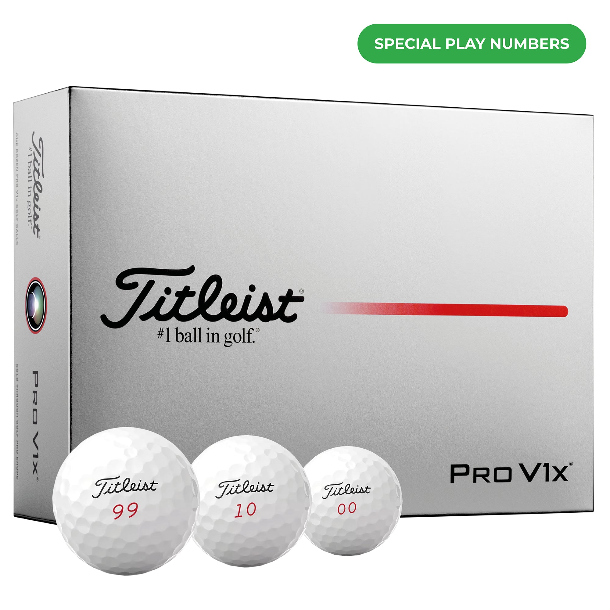 Titleist Pro V1x Golf Balls - Special Play Numbers