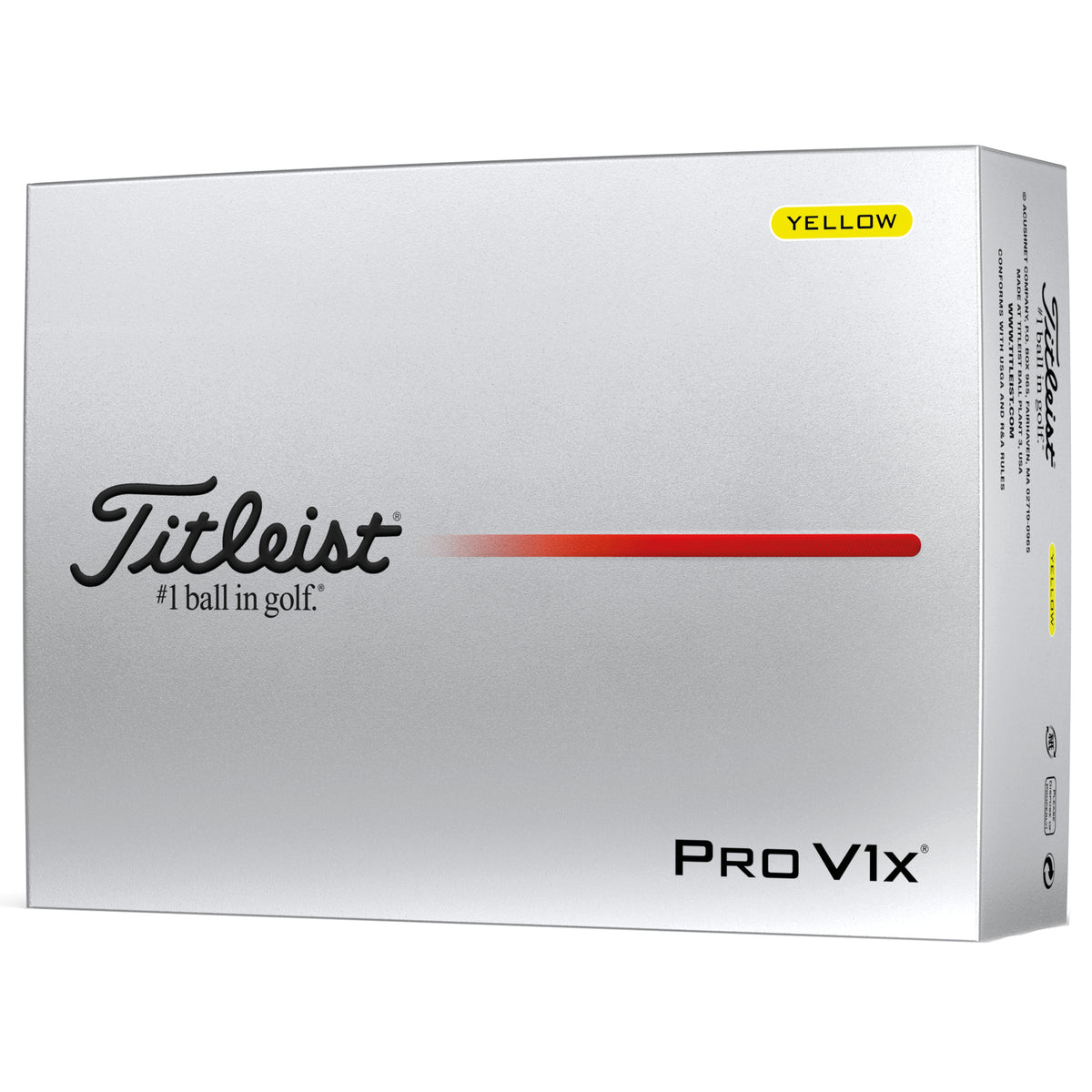 Titleist Pro V1x Golf Balls - Yellow - 12 Ball Pack