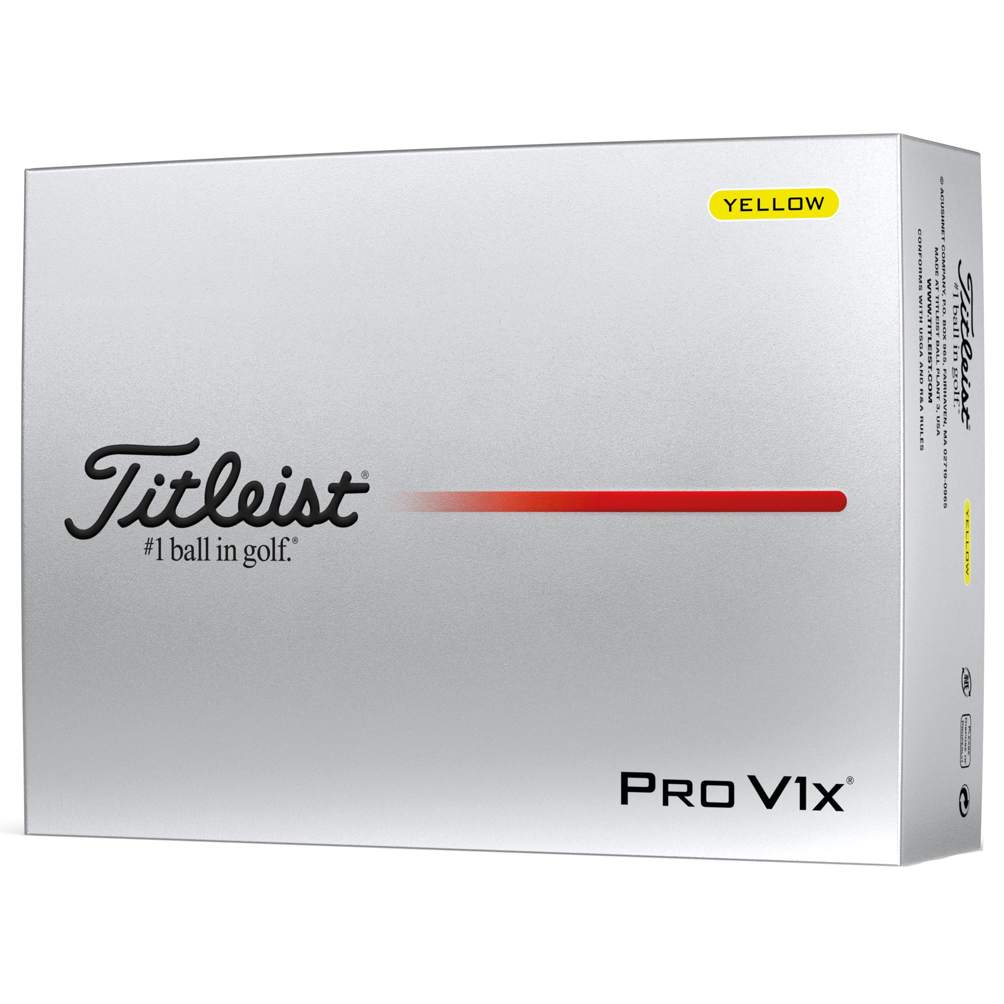Titleist Pro V1x Golf Balls (Yellow)