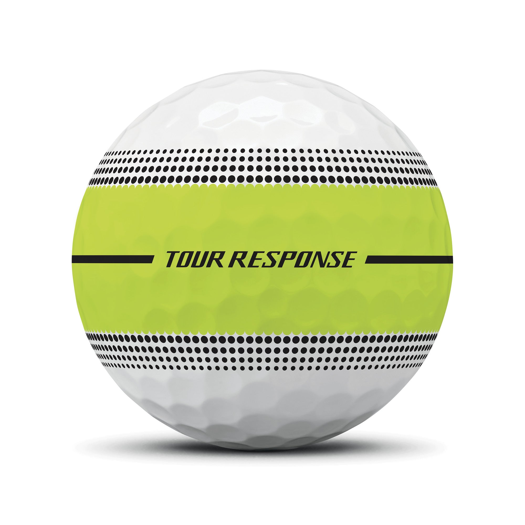 TaylorMade Tour Response Stripe Golf Balls - Yellow