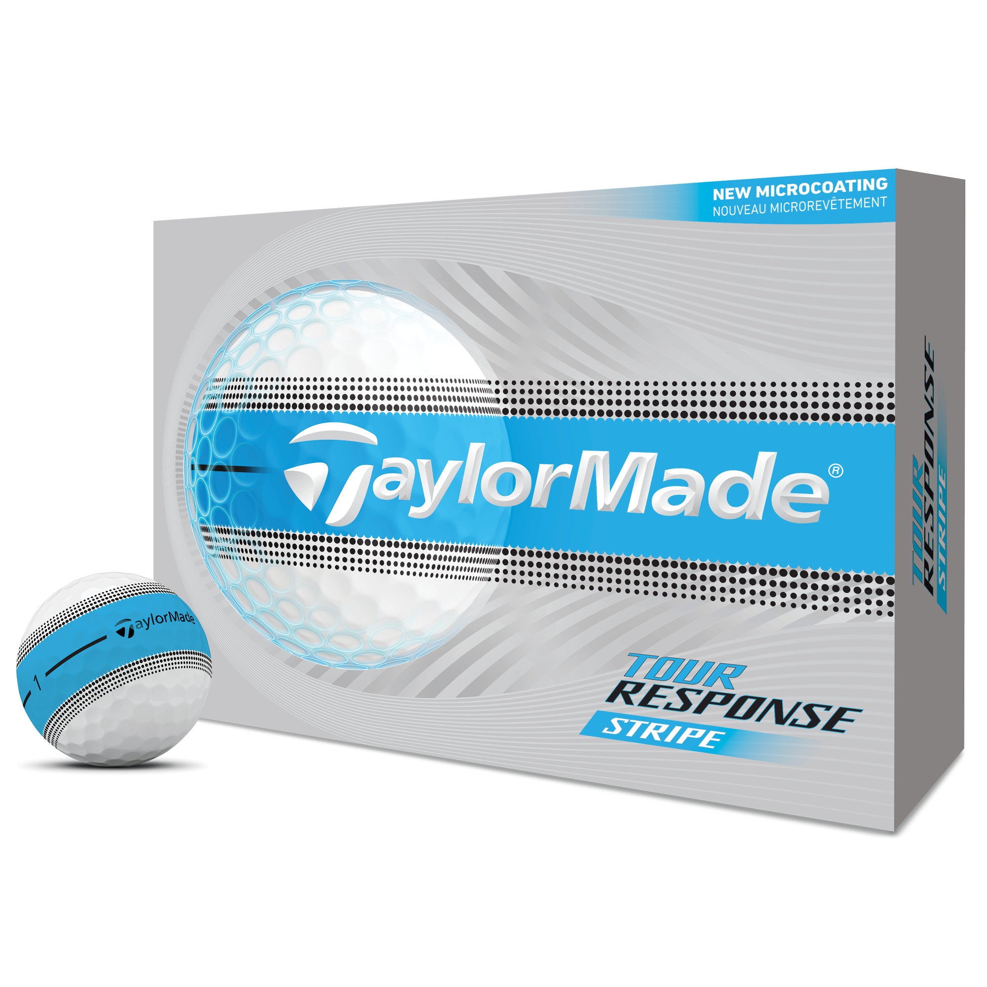 TaylorMade Tour Response Stripe Golf Balls - Blue