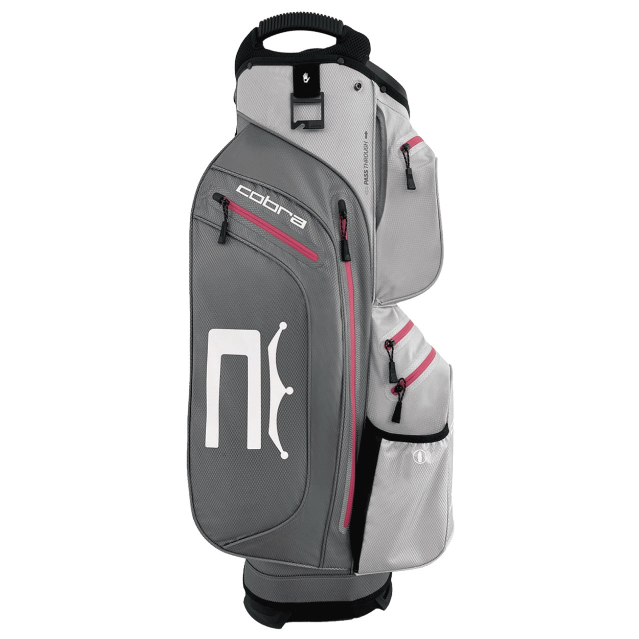 Cobra Ace Waterproof Golf Cart Bag - Quiet Shade, High Rise & Fuchsia Purple