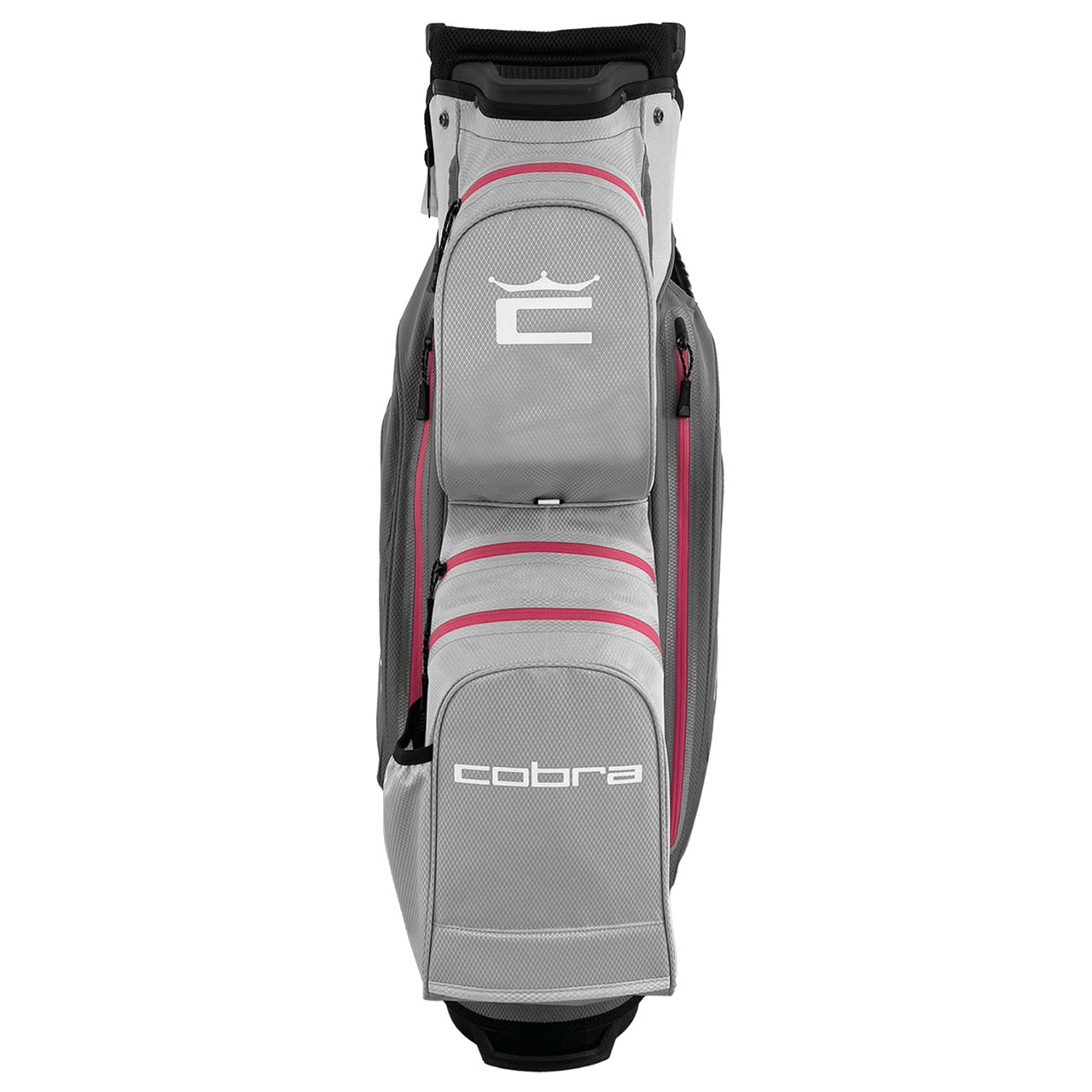 Cobra Ace Waterproof Golf Cart Bag - Quiet Shade, High Rise & Fuchsia Purple