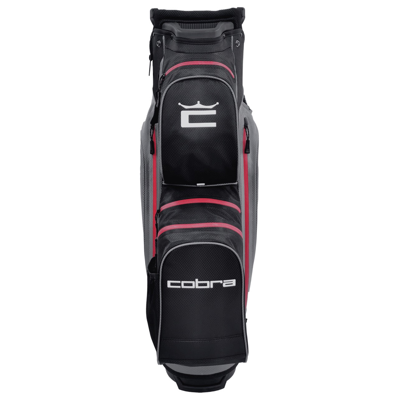 Cobra Ace Waterproof Golf Cart Bag - Quiet Shade, White, Black & Red