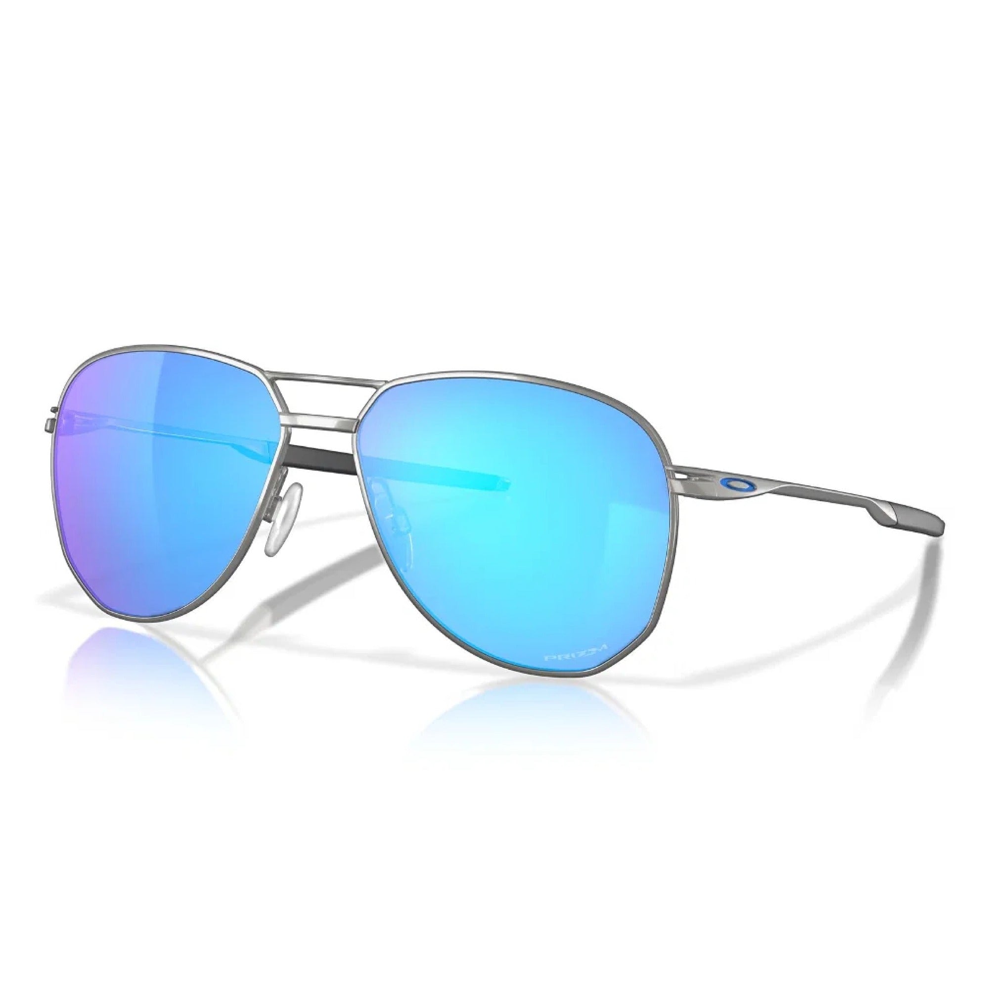 Oakley Contrail Golf Sunglasses - Satin Chrome Frame with Prizm Sapphire Lenses