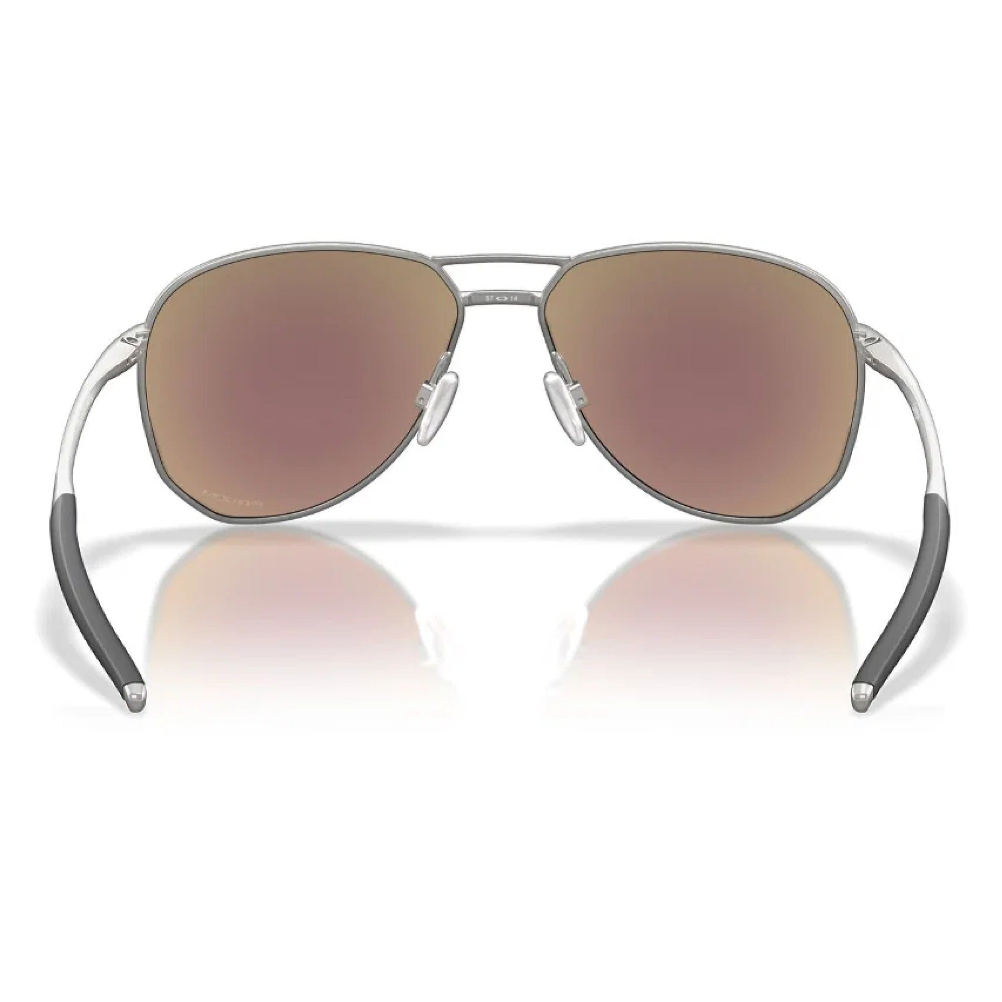 Oakley Contrail Golf Sunglasses - Satin Chrome Frame with Prizm Sapphire Lenses