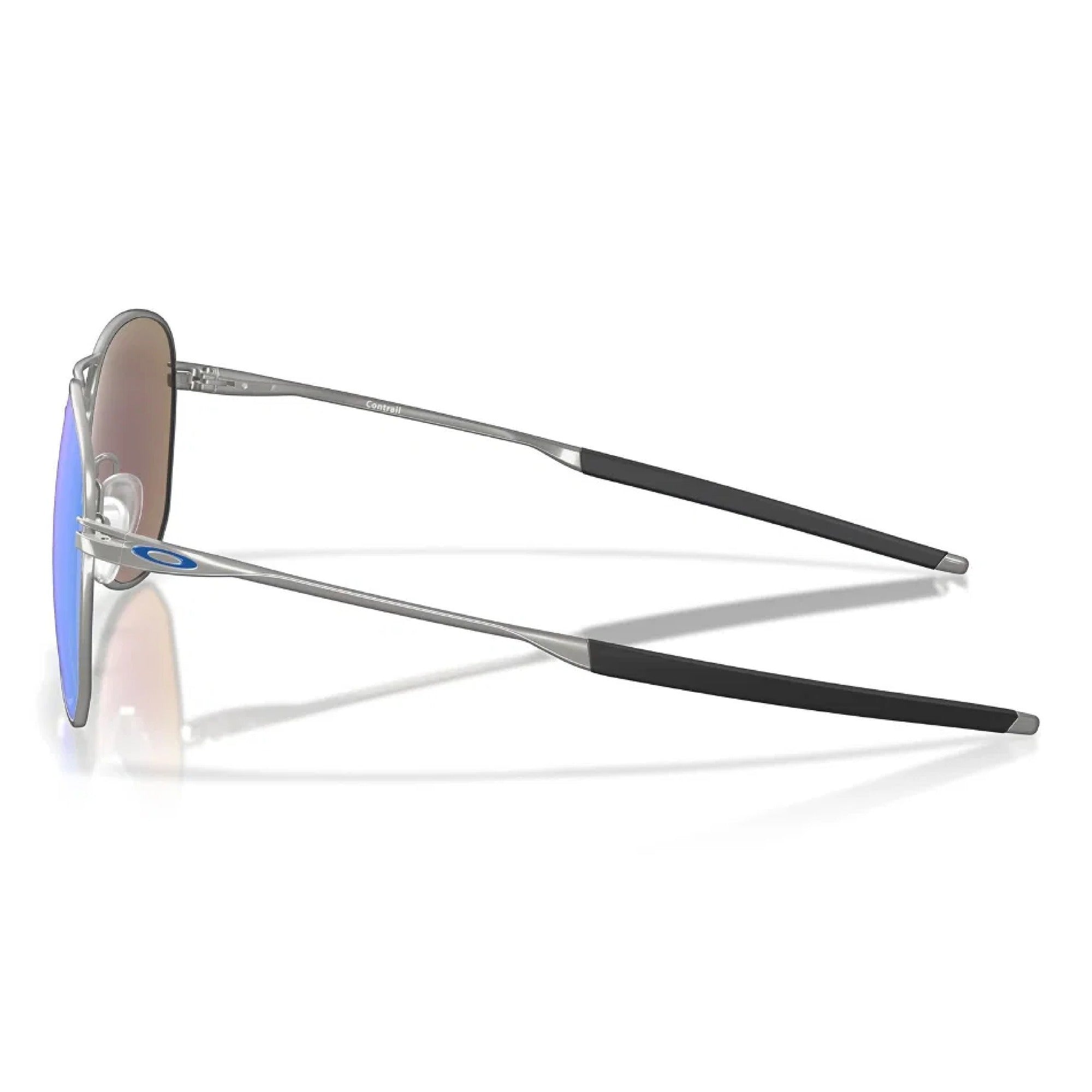 Oakley Contrail Golf Sunglasses - Satin Chrome Frame with Prizm Sapphire Lenses