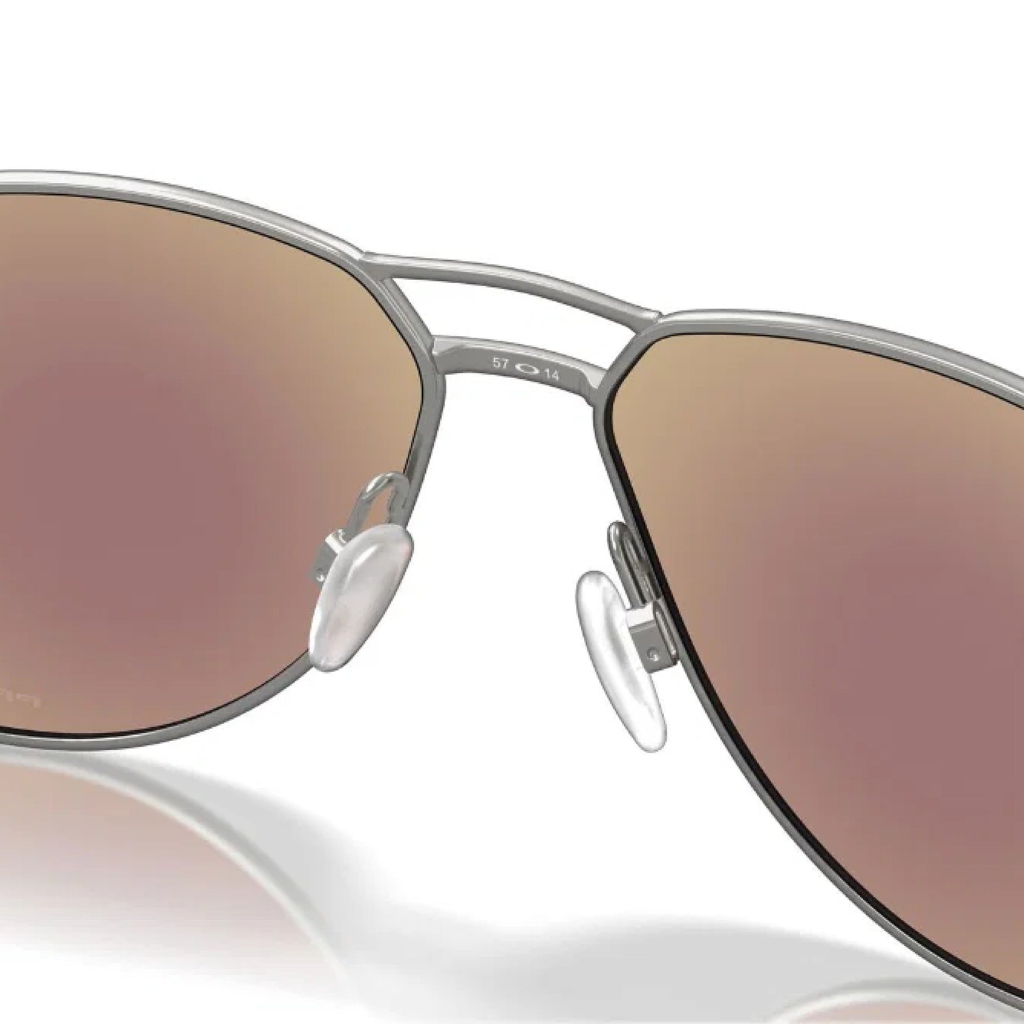 Oakley Contrail Golf Sunglasses - Satin Chrome Frame with Prizm Sapphire Lenses