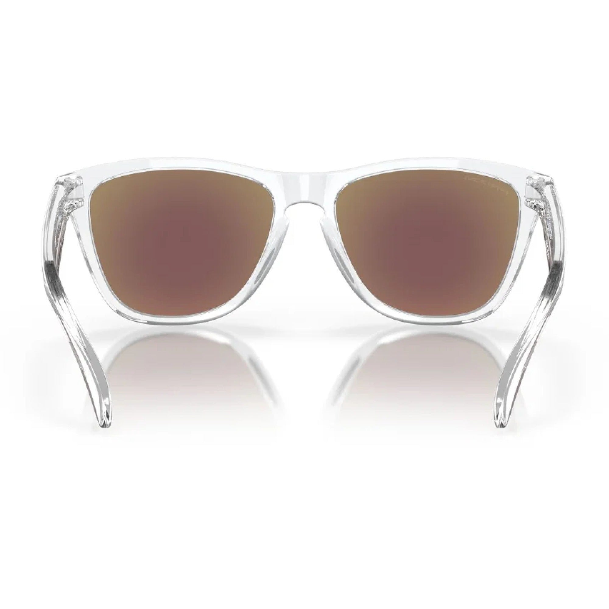 Oakley Frogskins Golf Sunglasses - Crystal Clear Frame with Prizm Sapphire Iridium Lenses