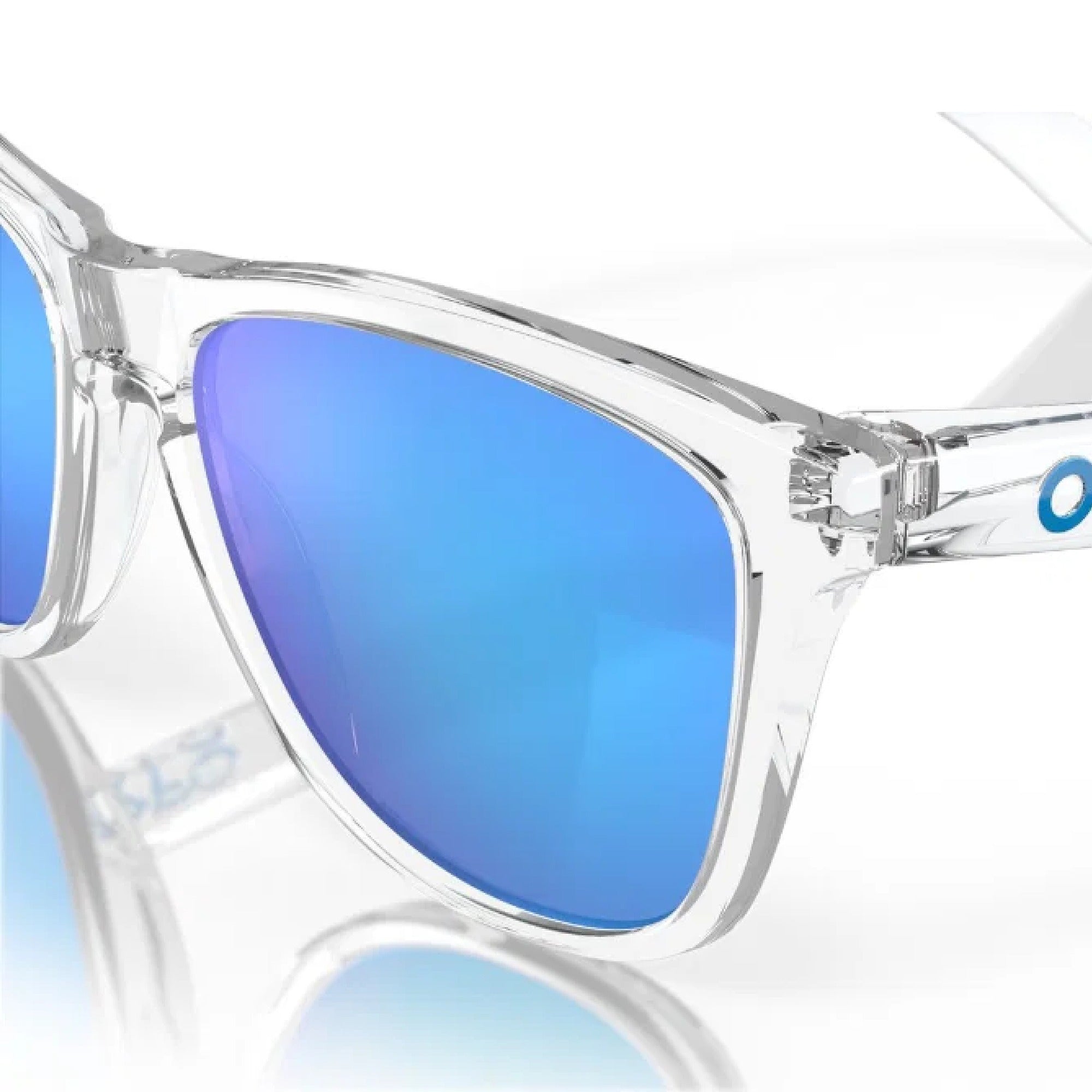 Oakley Frogskins Golf Sunglasses - Crystal Clear Frame with Prizm Sapp