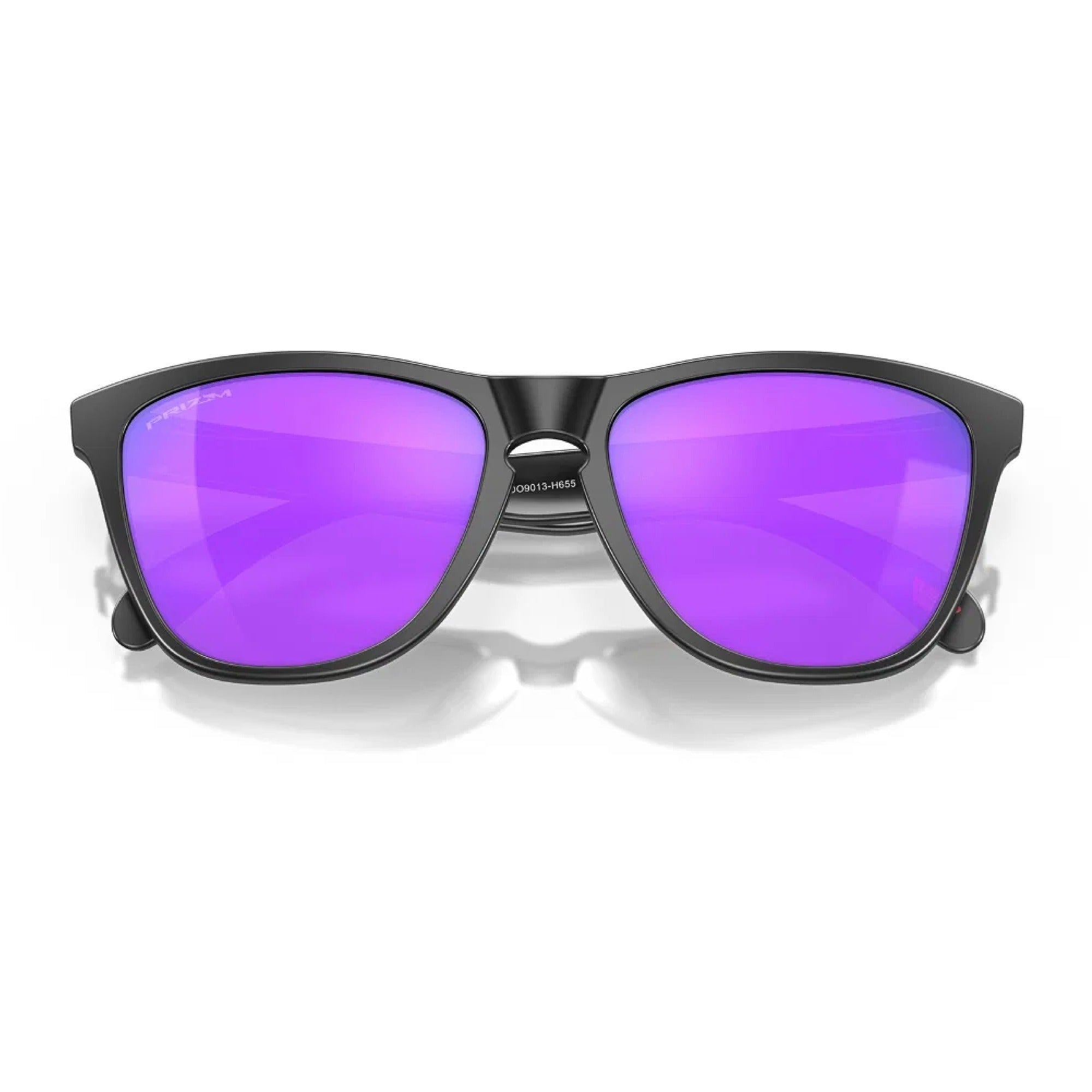 Oakley Frogskins Golf Sunglasses - Matte Black Frame with Prizm Violet Lenses