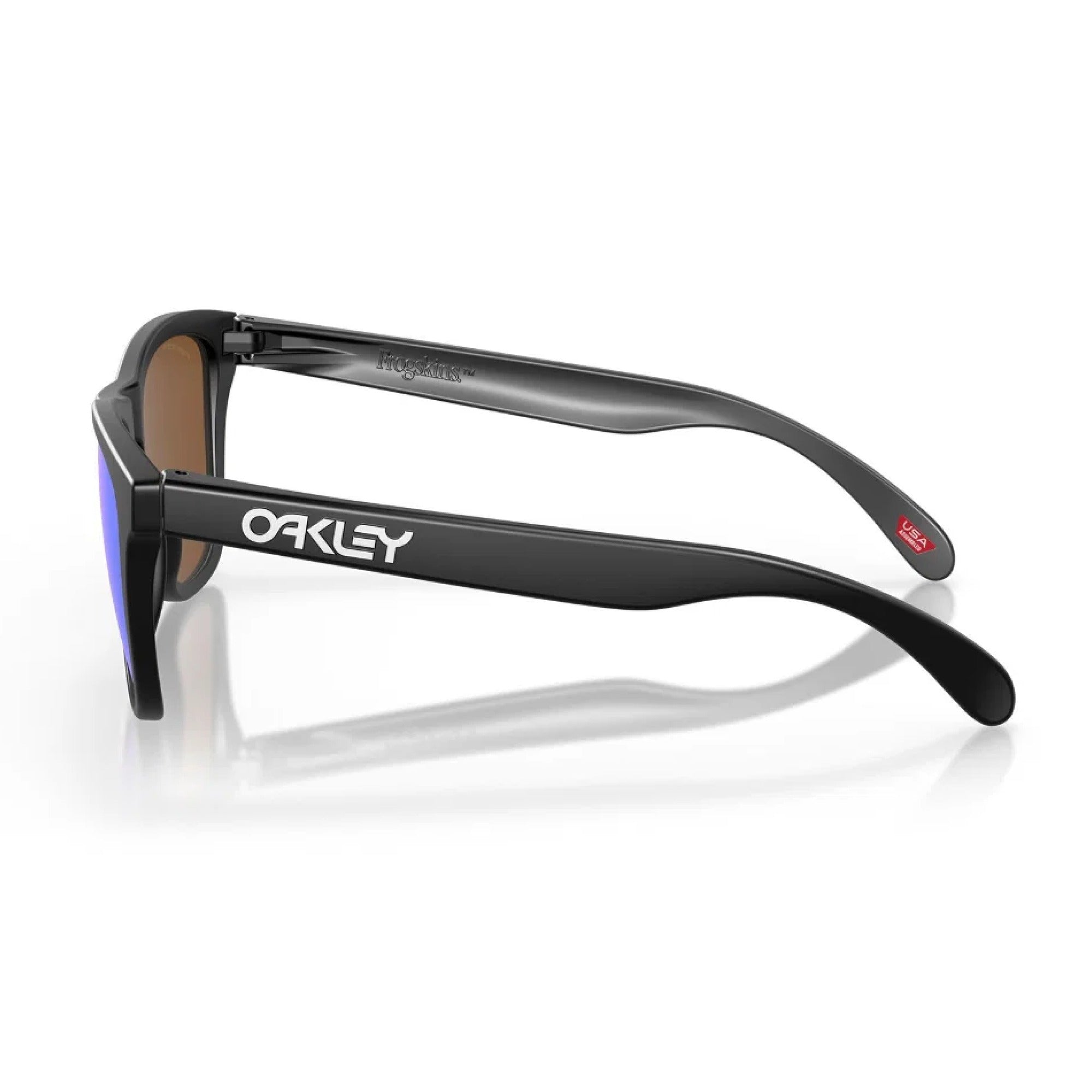 Oakley Frogskins Golf Sunglasses - Matte Black Frame with Prizm Violet Lenses