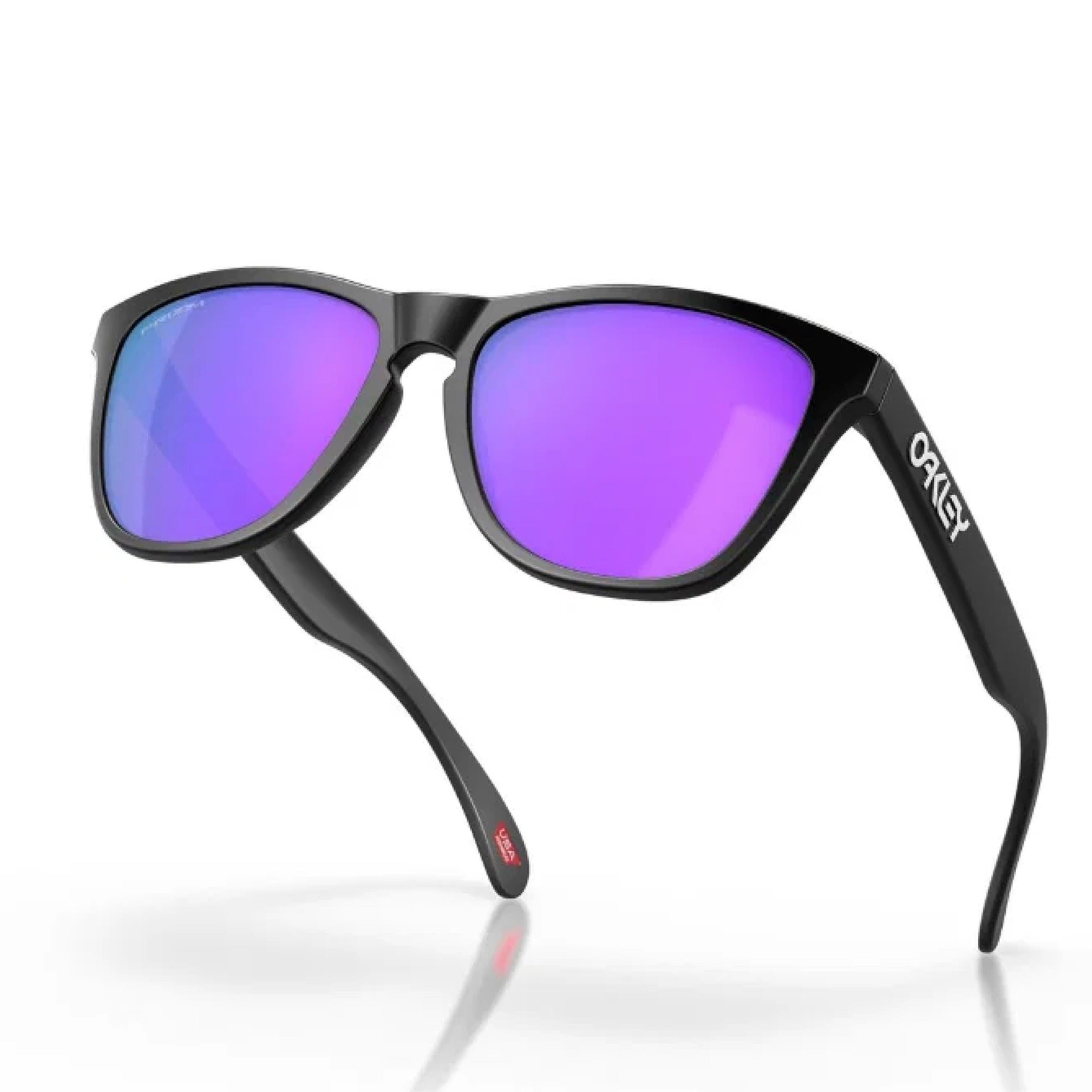 Oakley Frogskins Golf Sunglasses - Matte Black Frame with Prizm Violet Lenses