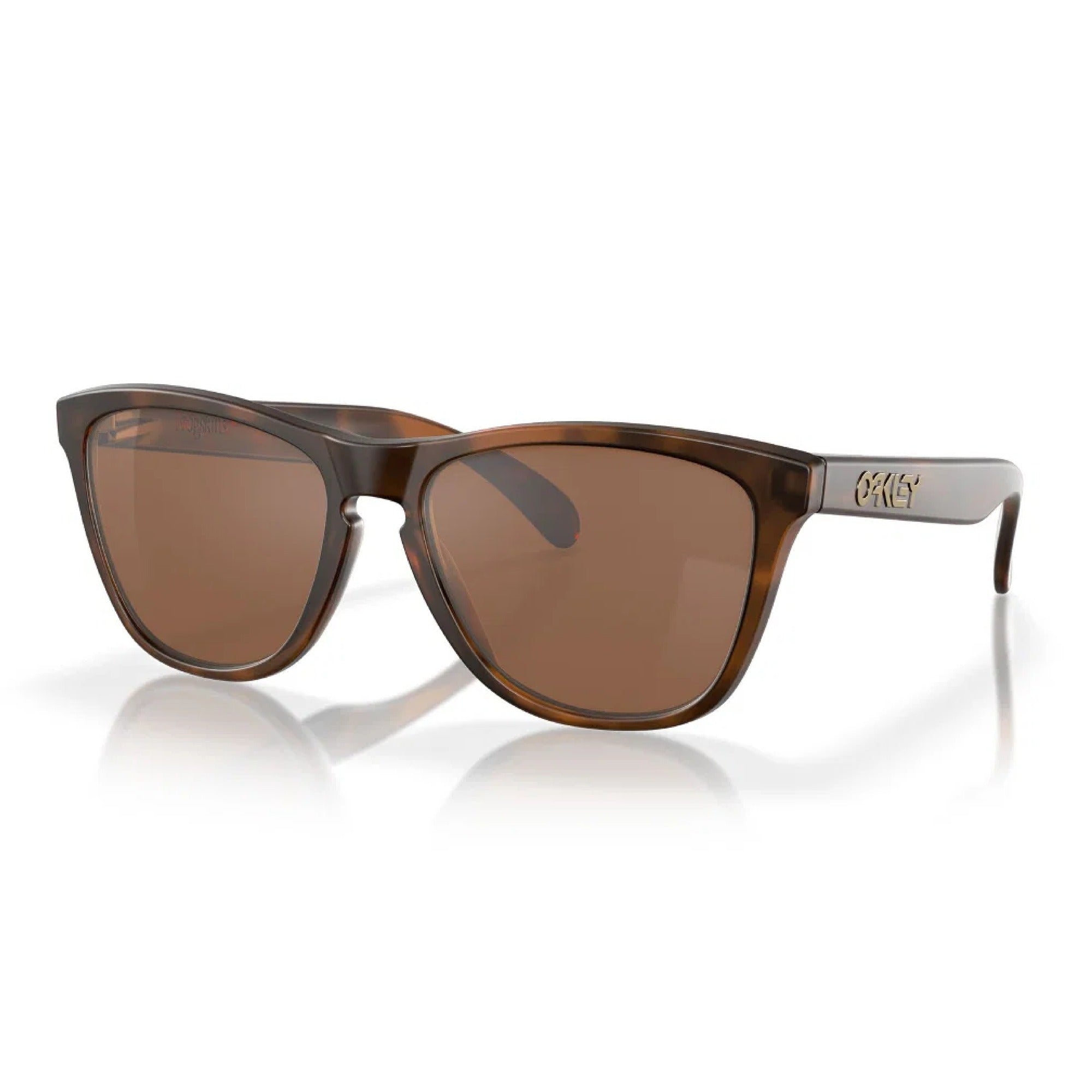 Oakley Frogskins Golf Sunglasses - Matte Brown Tortoise Frame with Prizm Tungsten Lenses