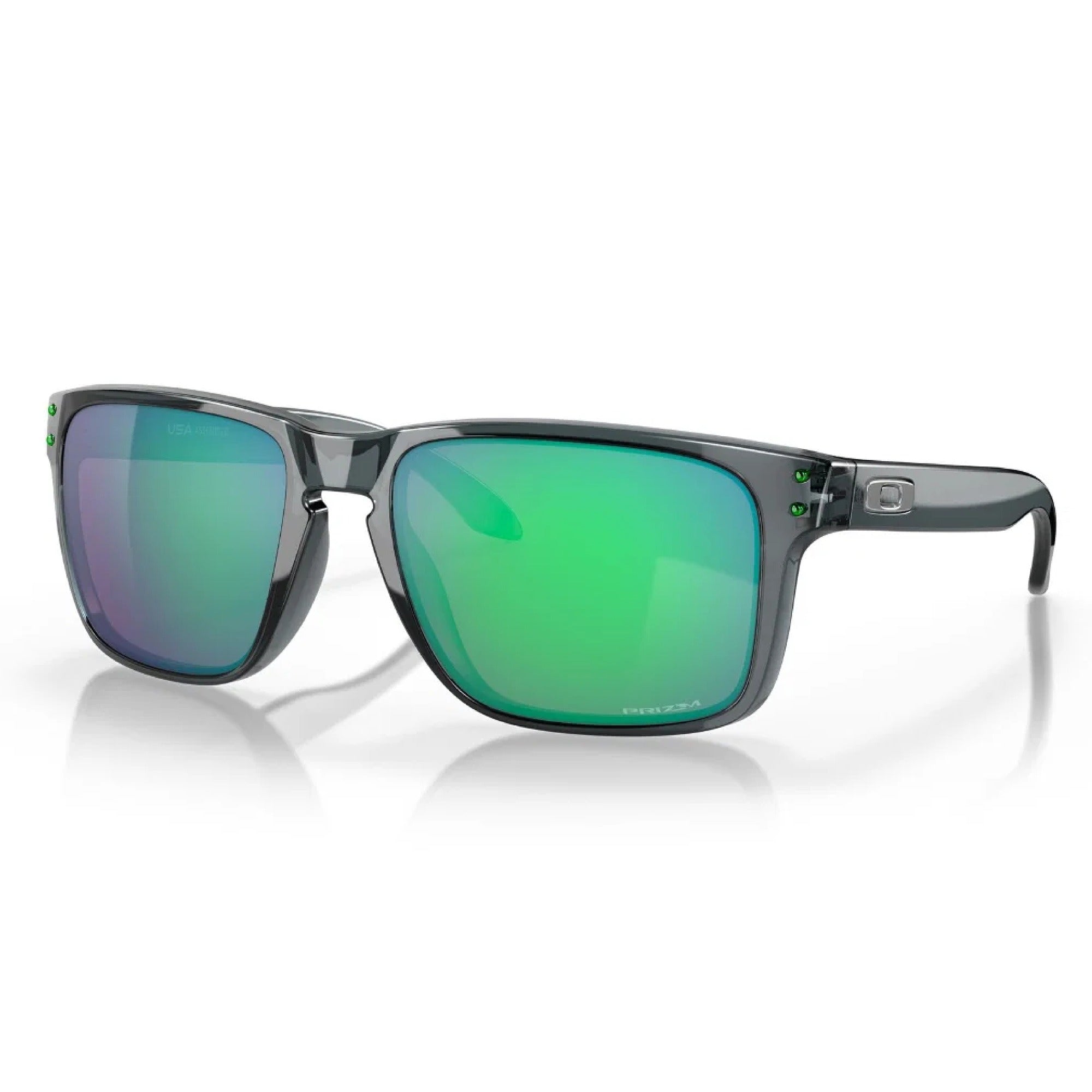 Oakley Holbrook XL Golf Sunglasses - Crystal Black Frame with Prizm Jade Lenses