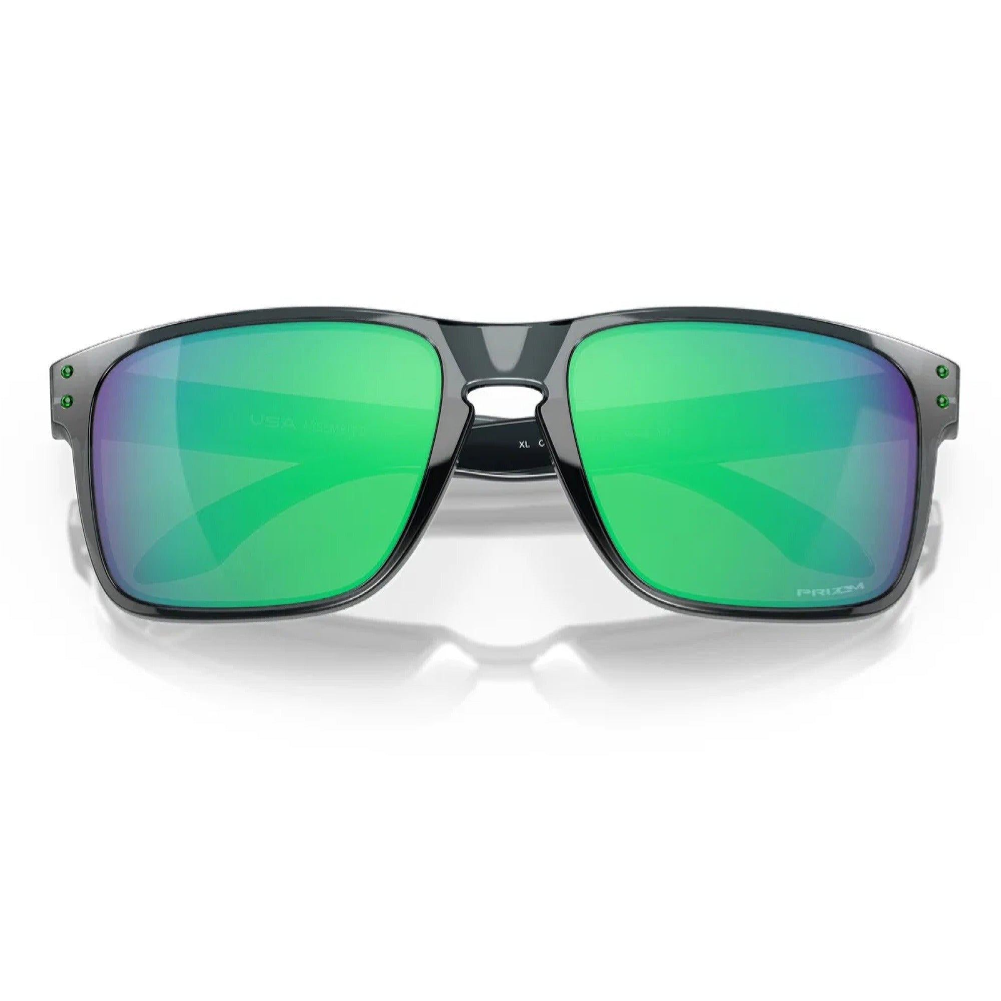 Oakley Holbrook XL Golf Sunglasses - Crystal Black Frame with Prizm Jade Lenses