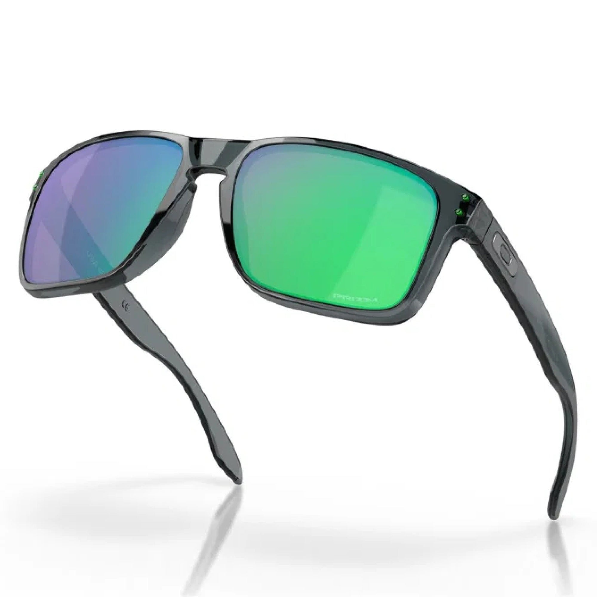 Oakley Holbrook XL Golf Sunglasses - Crystal Black Frame with Prizm Jade Lenses