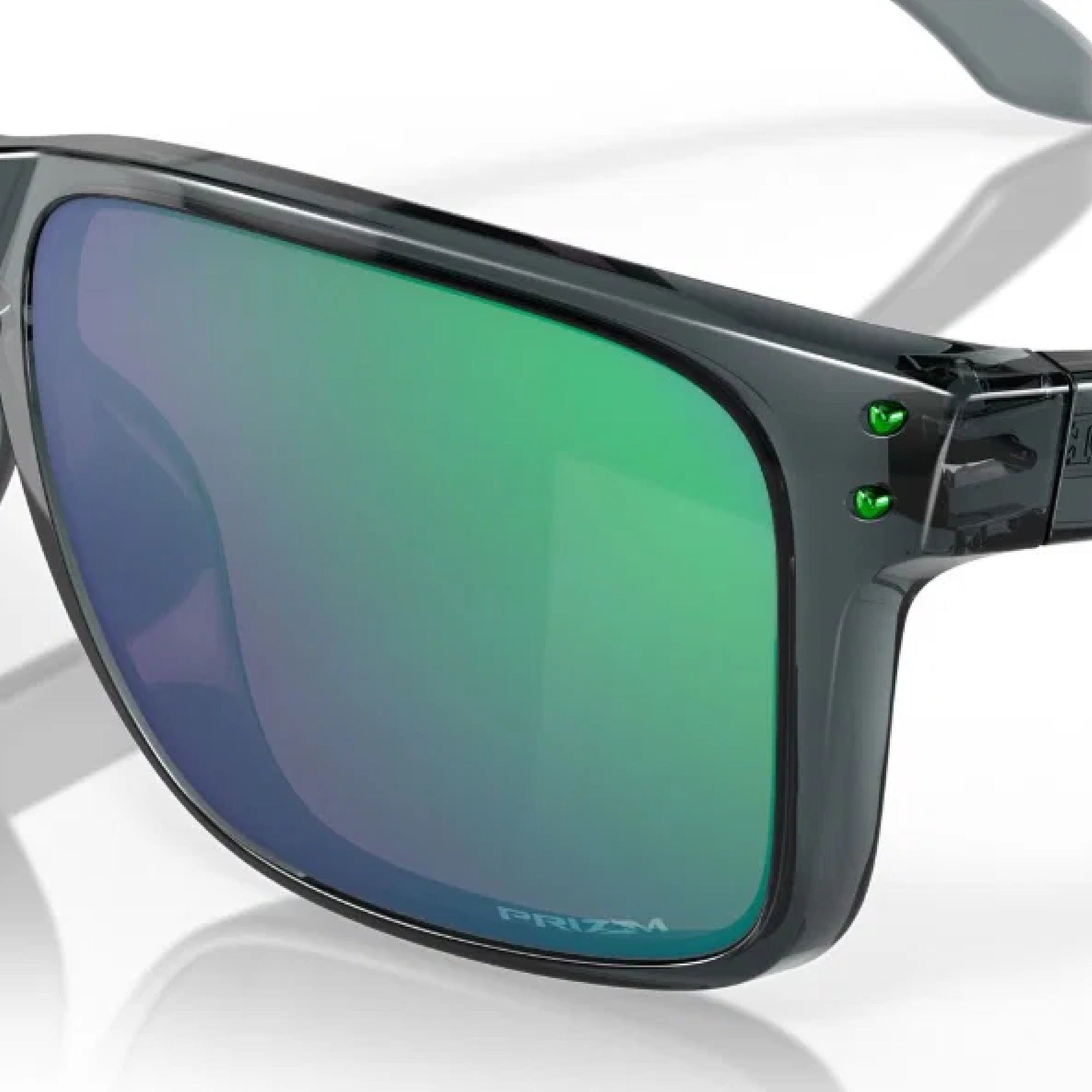 Oakley Holbrook XL Golf Sunglasses - Crystal Black Frame with Prizm Jade Lenses