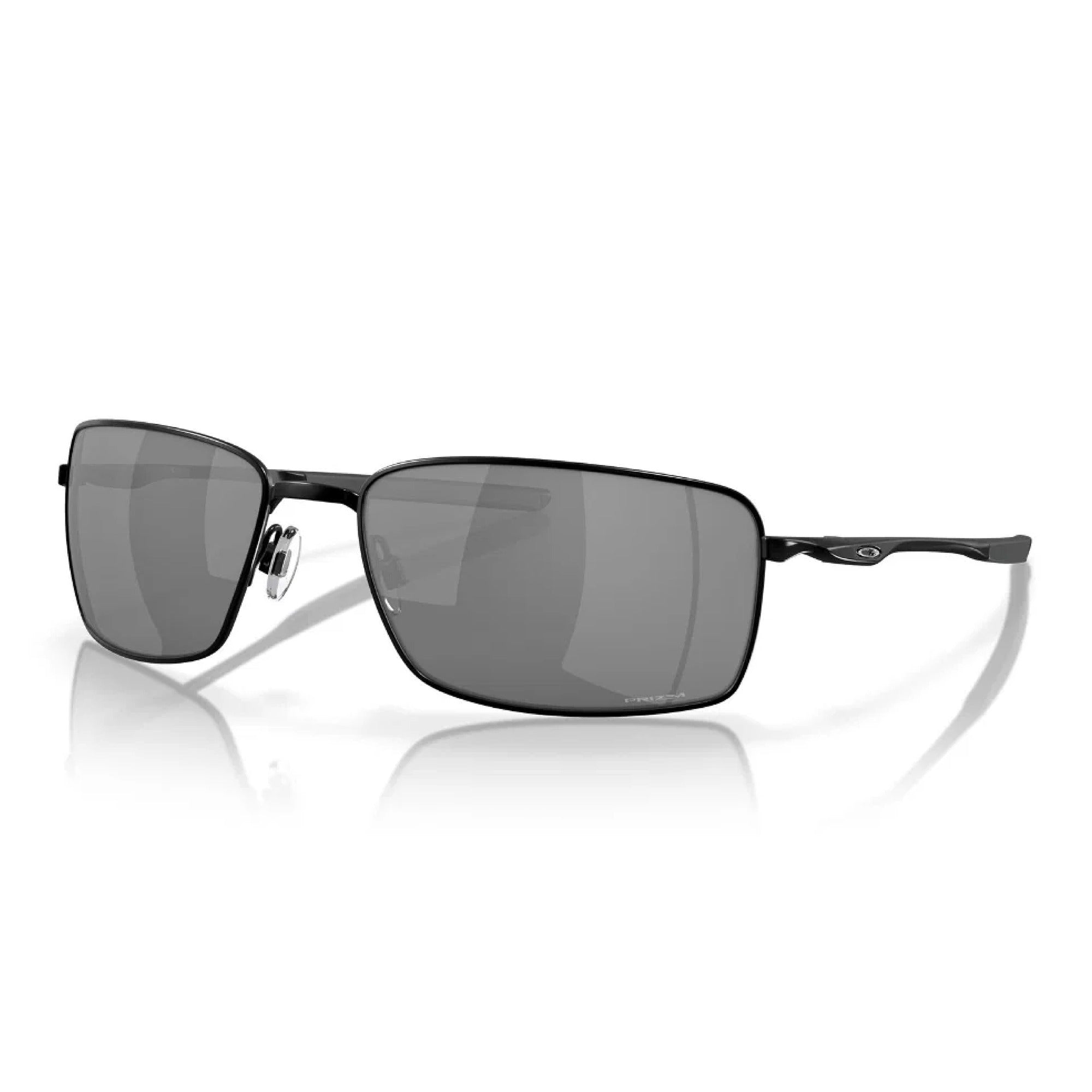 Oakley Square Wire Golf Sunglasses - Polished Black Frame with Prizm Black Lenses