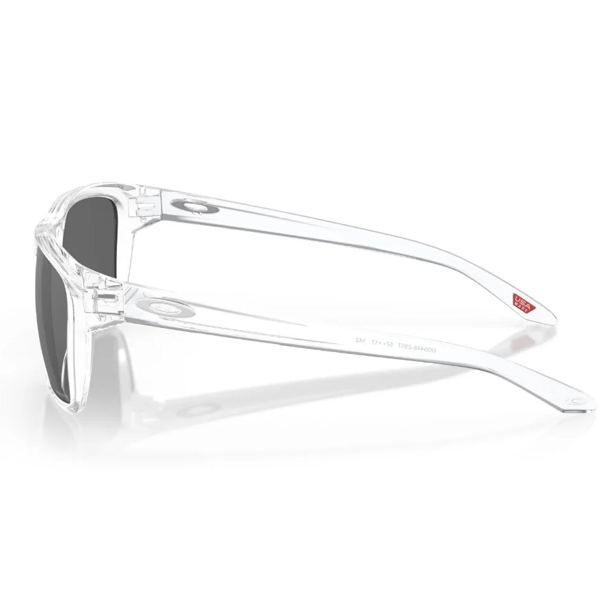 Oakley Sylas Golf Sunglasses - Polished Clear Frame with Prizm Black Lenses