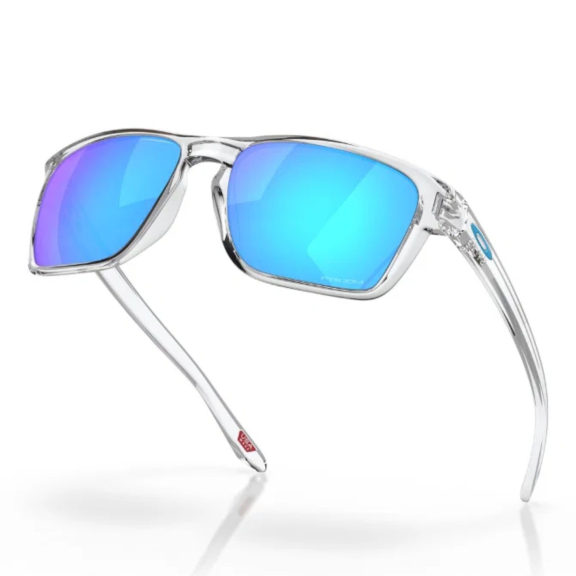Oakley Sylas Golf Sunglasses - Polished Clear Frame with Prizm Sapphire Lenses
