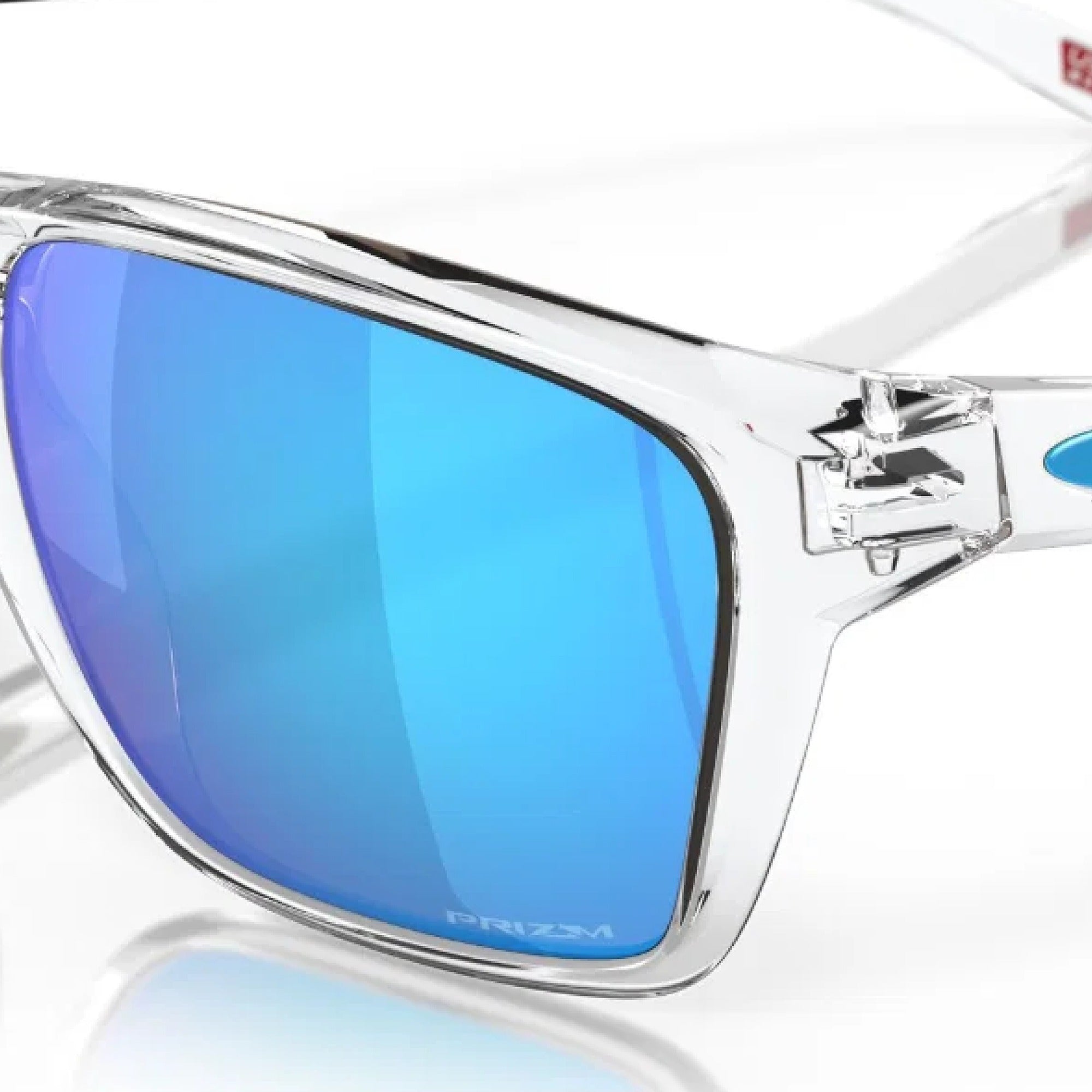 Oakley Sylas Golf Sunglasses - Polished Clear Frame with Prizm Sapphire Lenses