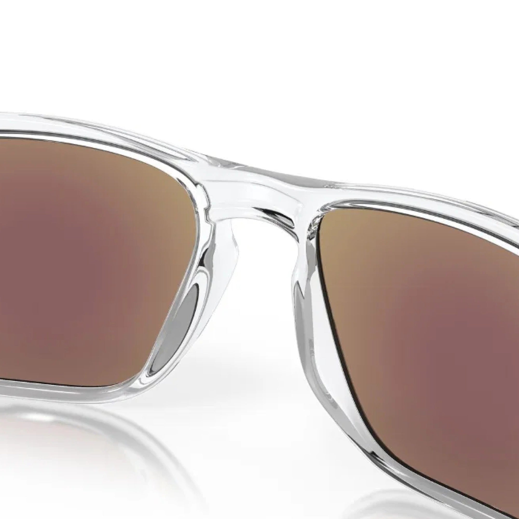 Oakley Sylas Golf Sunglasses - Polished Clear Frame with Prizm Sapphire Lenses