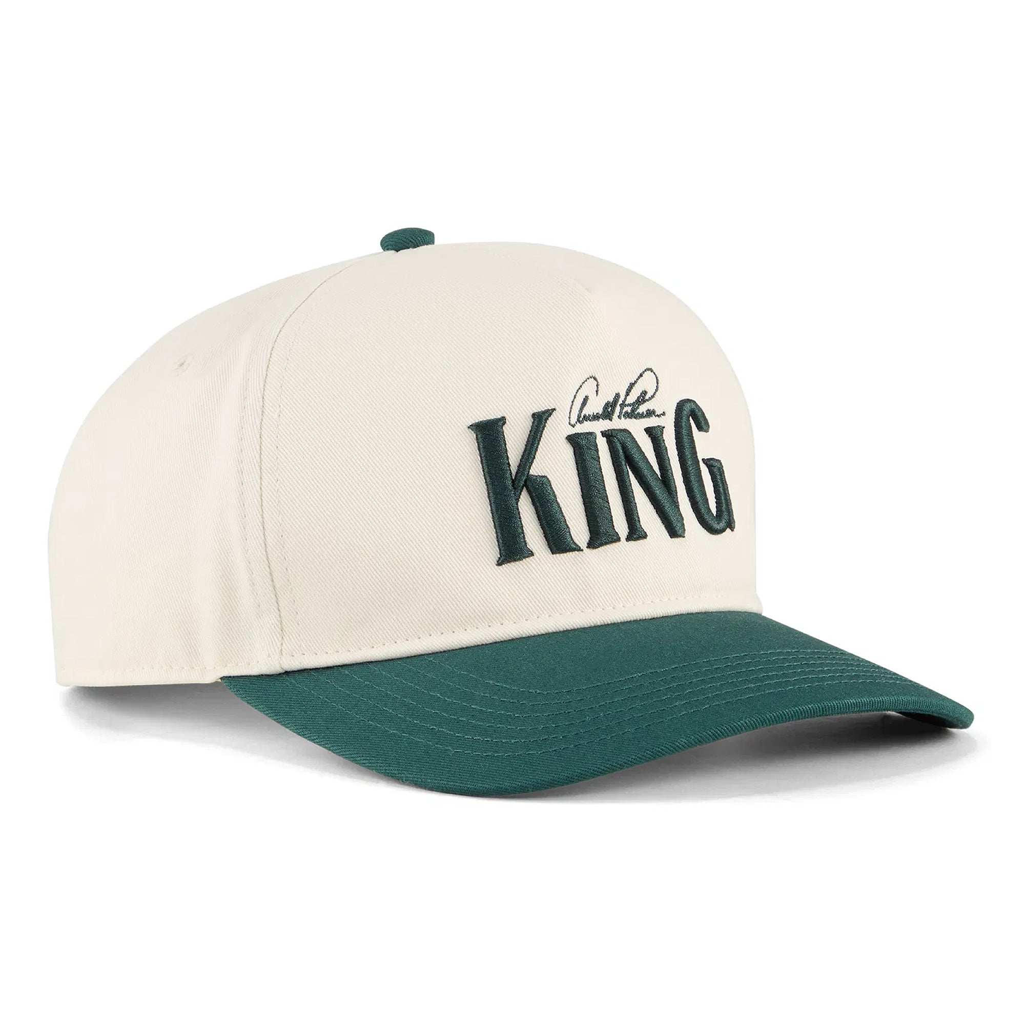 Puma X Arnold Palmer King Golf Cap - Alpine Snow & Forest Green