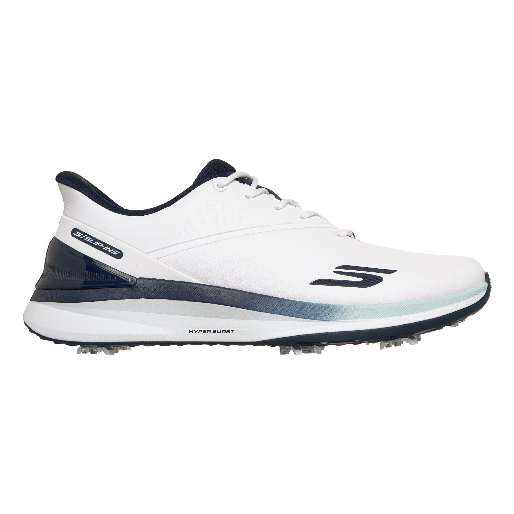 Skechers Men's Blade Tour Slip-Ins Spikeless Golf Shoes - White & Navy