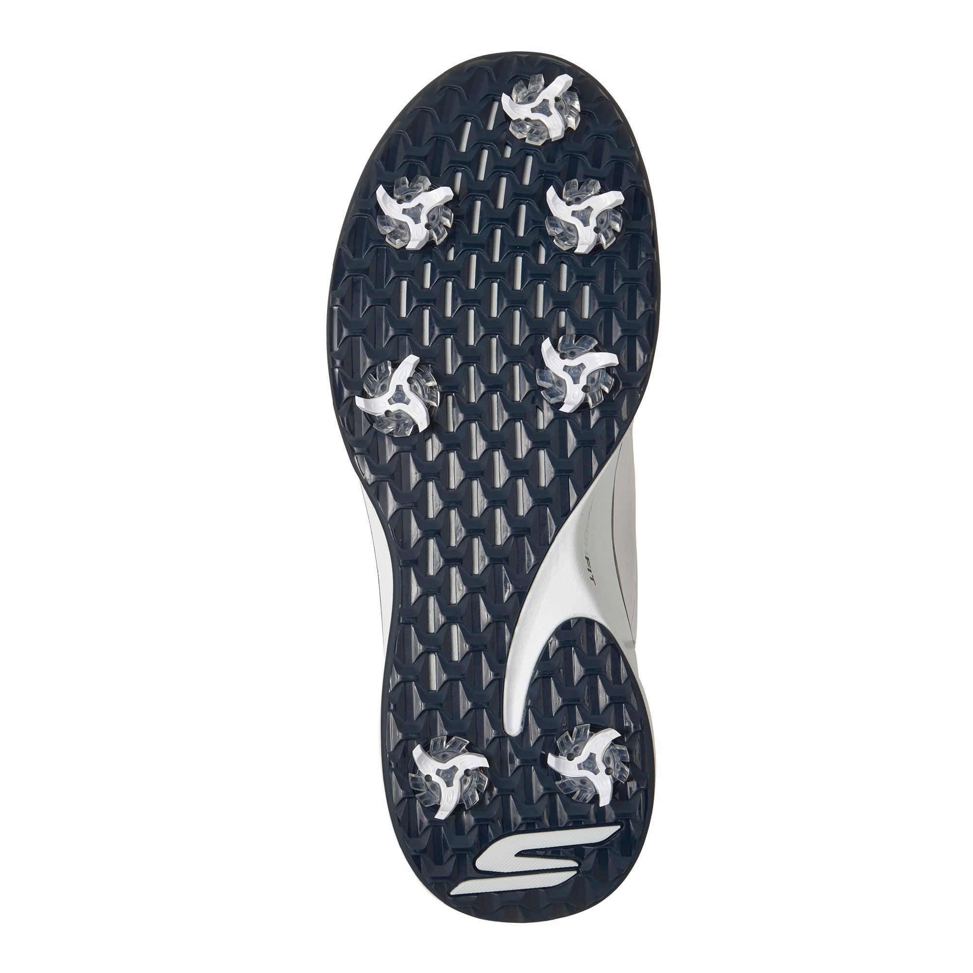 Skechers Men's Blade Tour Slip-Ins Spiked Golf Shoes - White & Navy