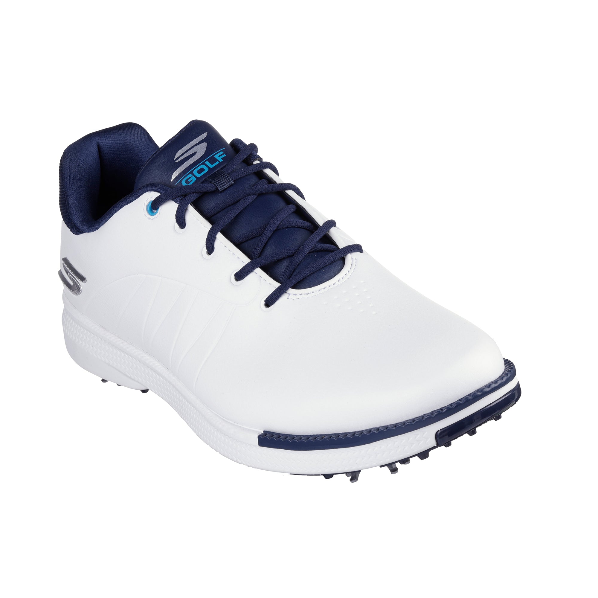 Skechers Men's Go Golf Tempo Spikeless Golf Shoes - White & Navy