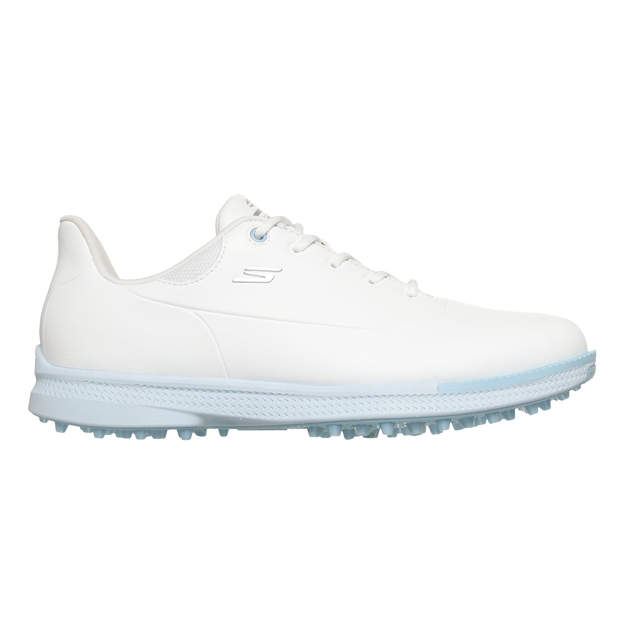 Skechers Women's Go Golf Jasmine 2 Spiked Golf Shoes - White & Light Blue