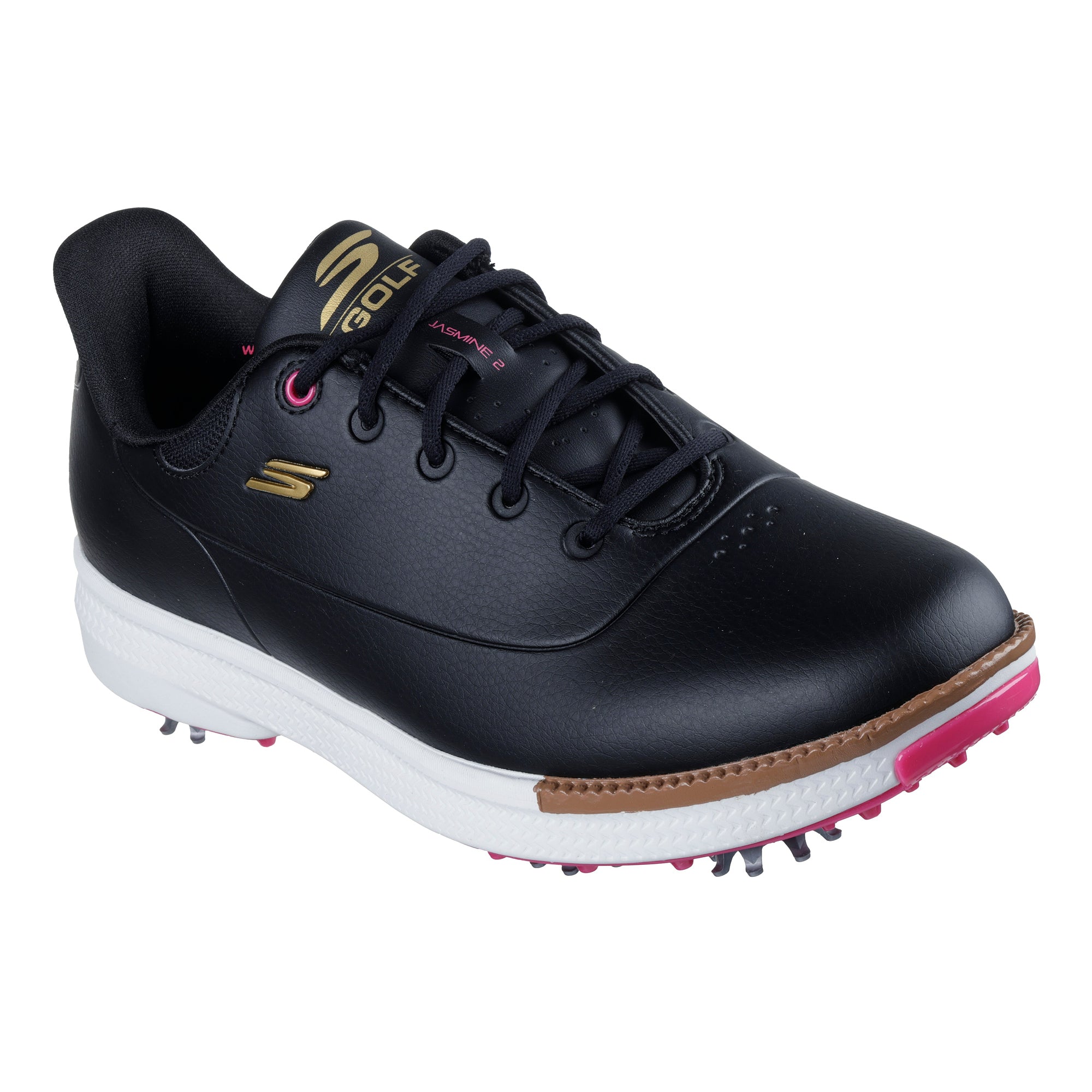 Skechers Women's Go Golf Jasmine 2 Spiked Golf Shoes - Black & Pink