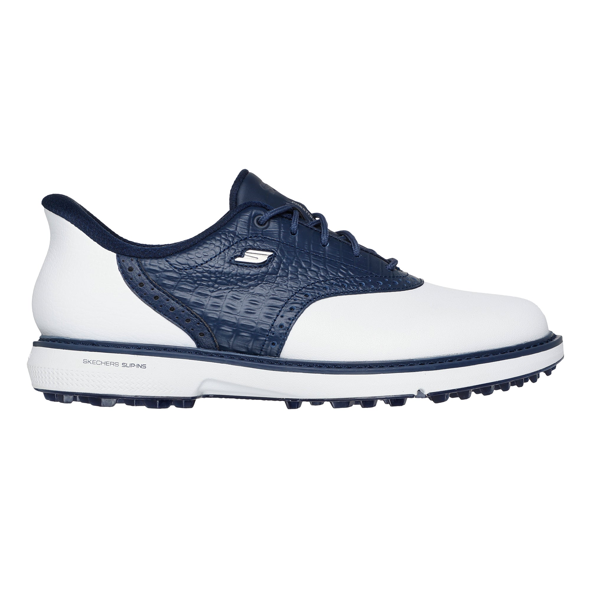 Skechers Women's Go Golf Prestige Spikeless Golf Shoes - White & Navy