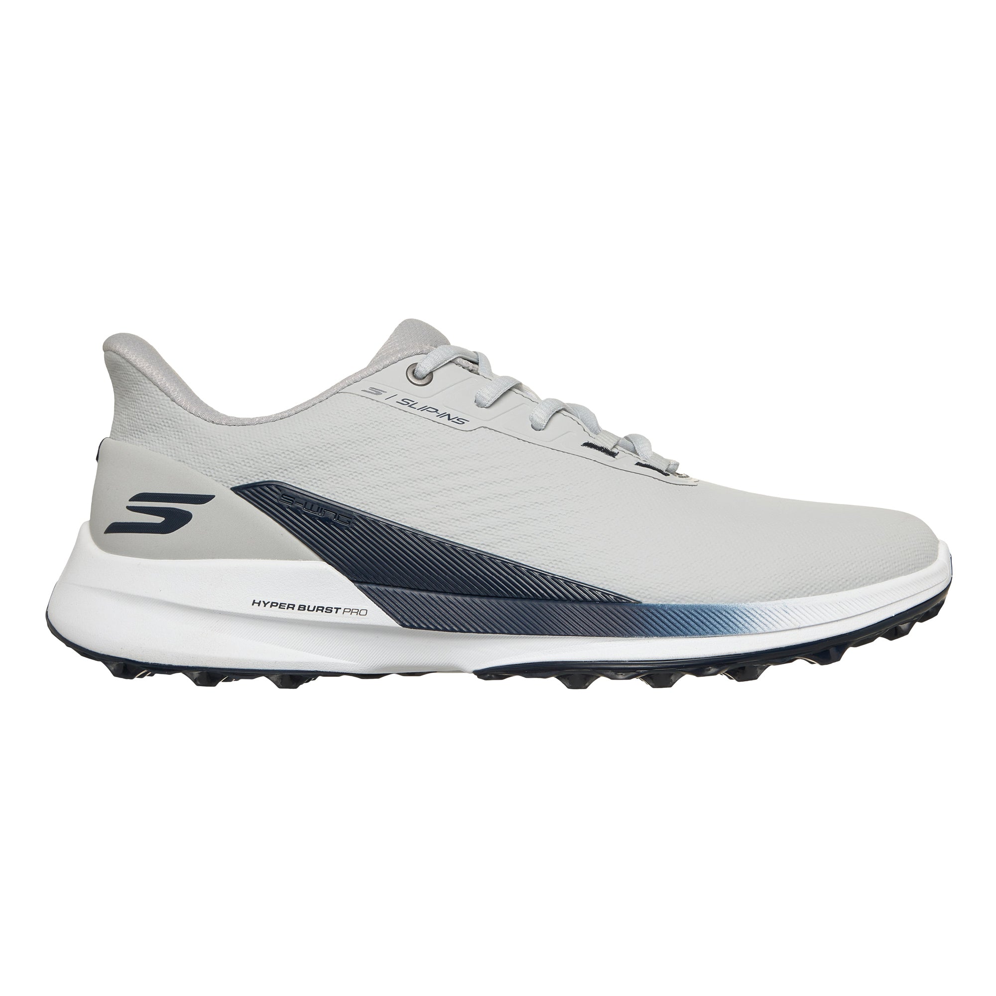 Skechers Men's Pure Slip-In Spikeless Golf Shoes - Grey & Navy