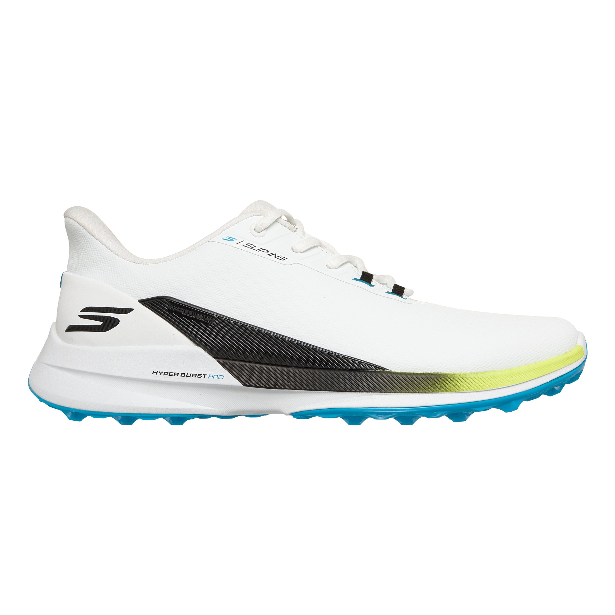 Skechers Men's Pure Slip-In Spikeless Golf Shoes - White, Black & Multi