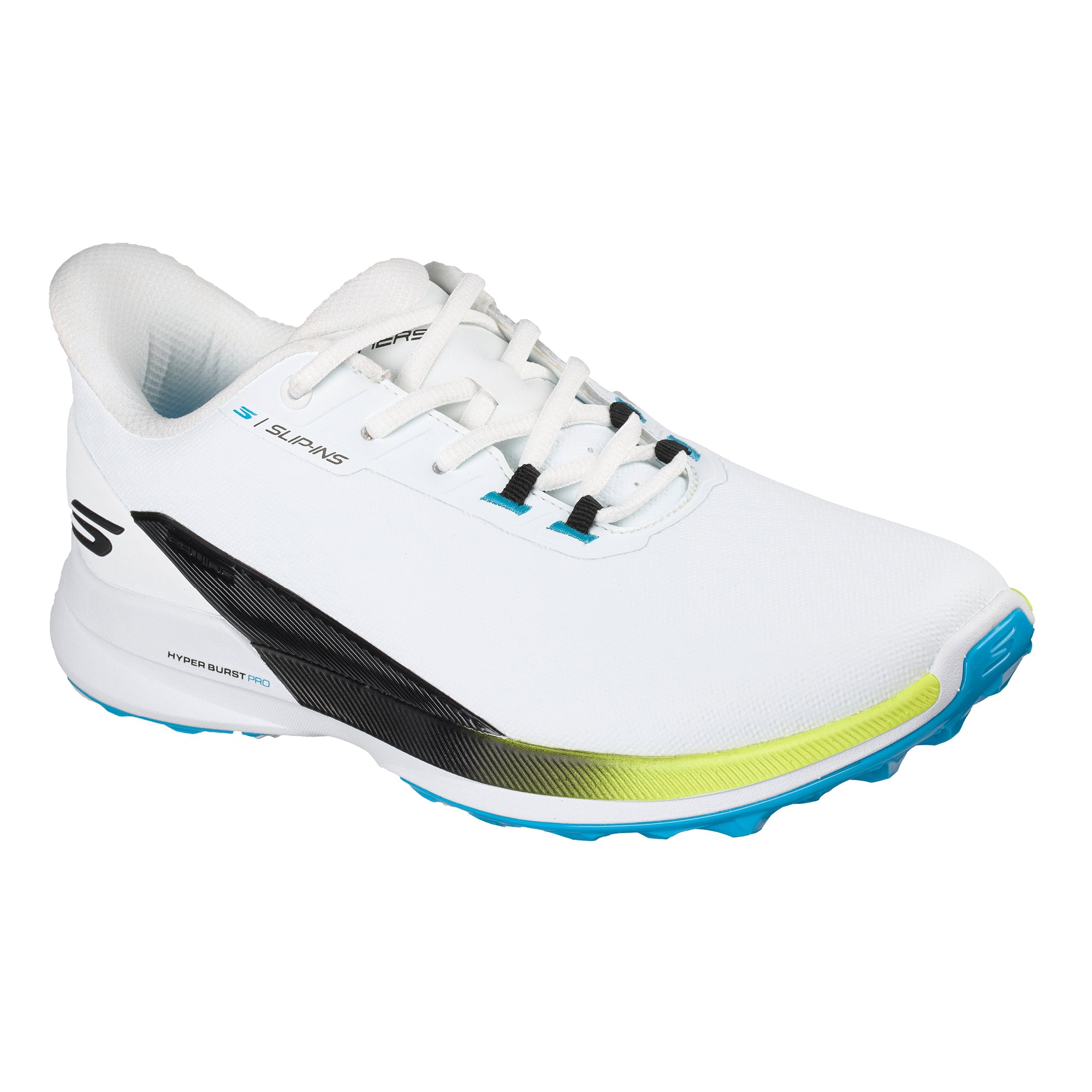 Skechers Men's Pure Slip-In Spikeless Golf Shoes - White, Black & Multi